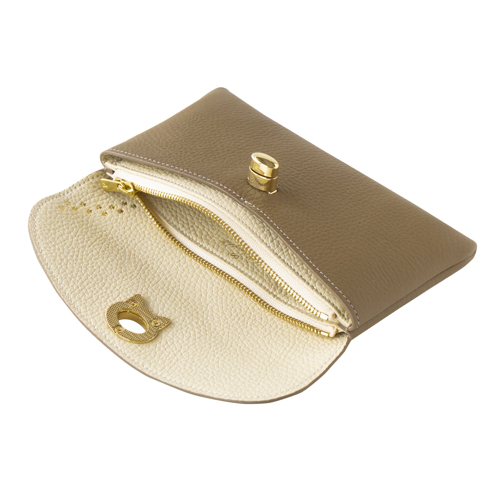 [8/22 (Thu) One-day only, pre-order sale] Flap Wallet Furnya Long Cuir Mache / Taupe