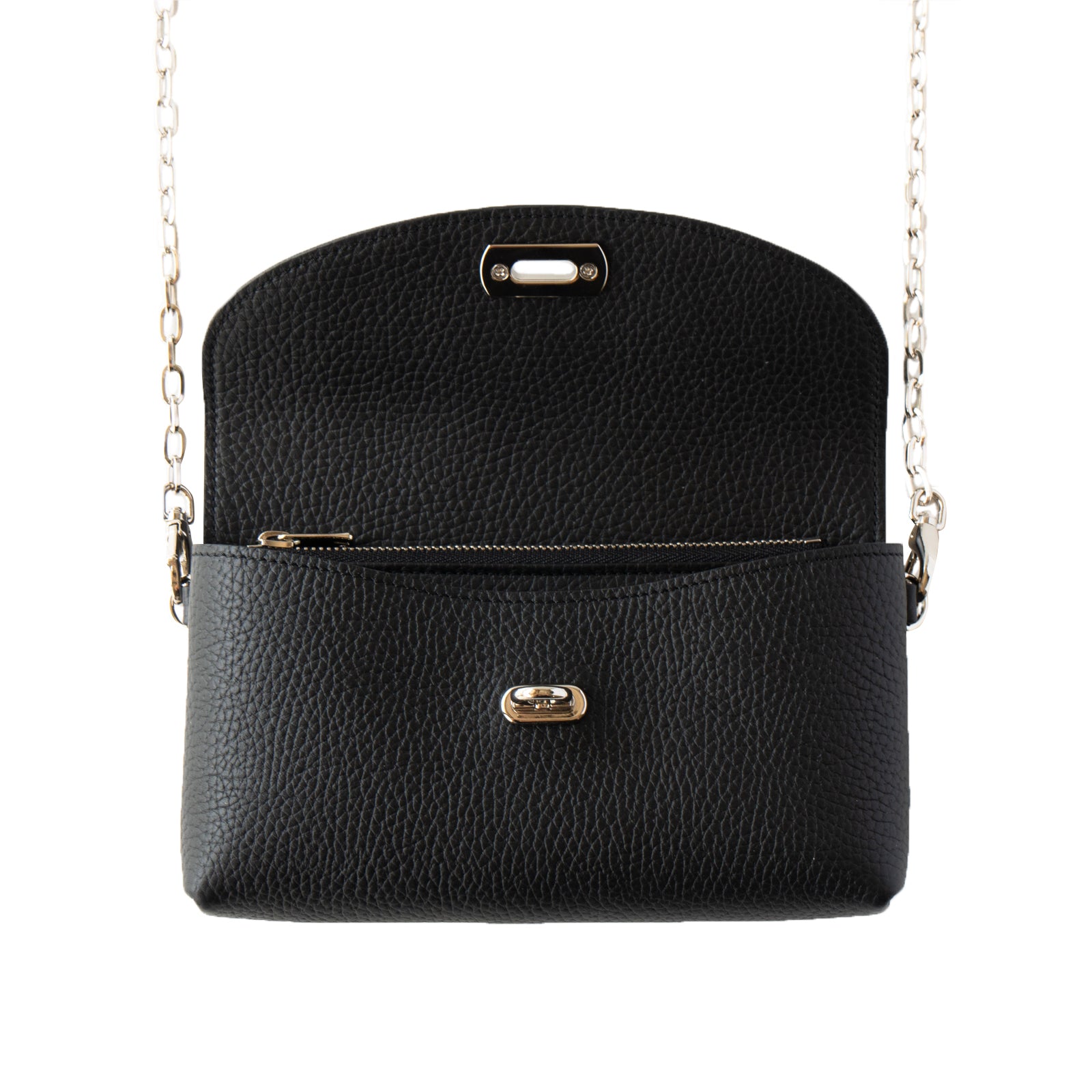 [Made to order 9/6 (Fri) - 9/16 (Mon)] Fleur Million Pochette Cuir Mache / Black 