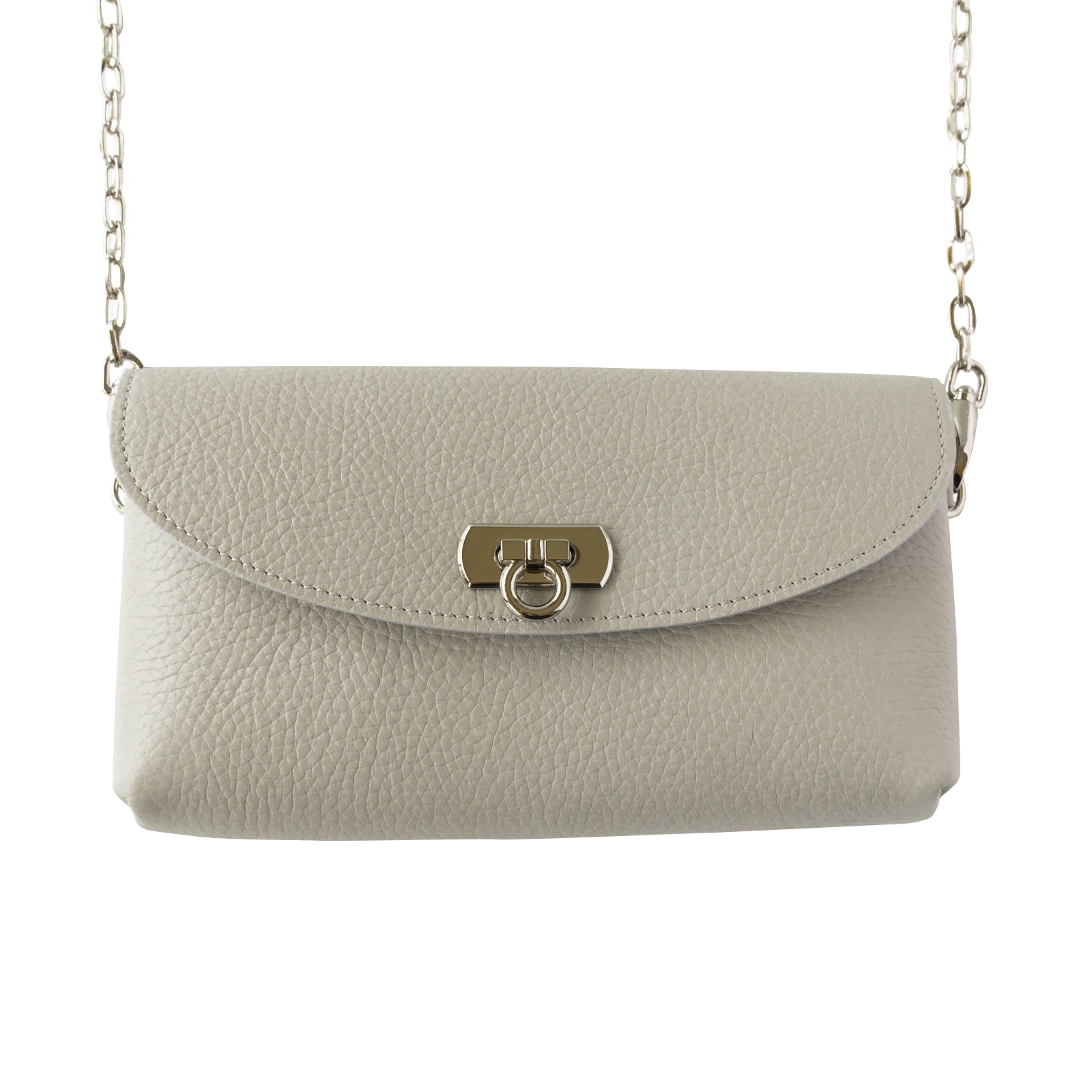 [Made to order from 9/6 (Fri) to 9/16 (Mon)] Fleur Million Pochette Cuir Mache / Light Gray 