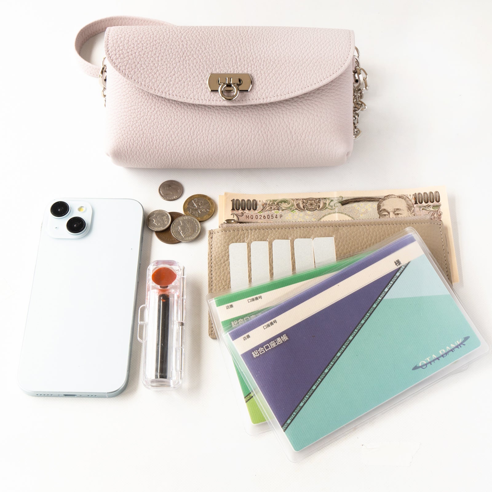 [Made to order 9/6 (Fri) - 9/16 (Mon)] Fleur Million Pochette Taurillon Clemence / Mauve Pale 