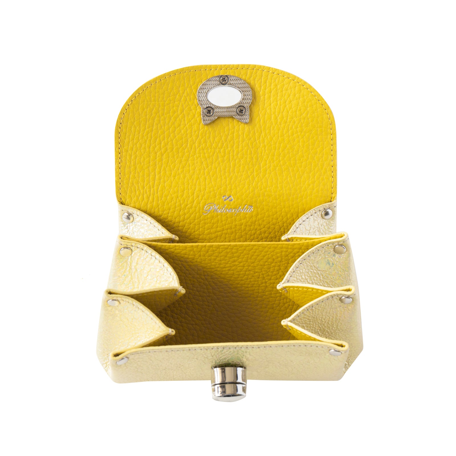 [9/8 (Sun) One-day only, pre-order sale] Shell pouch CAT Prism leather / Aurora yellow