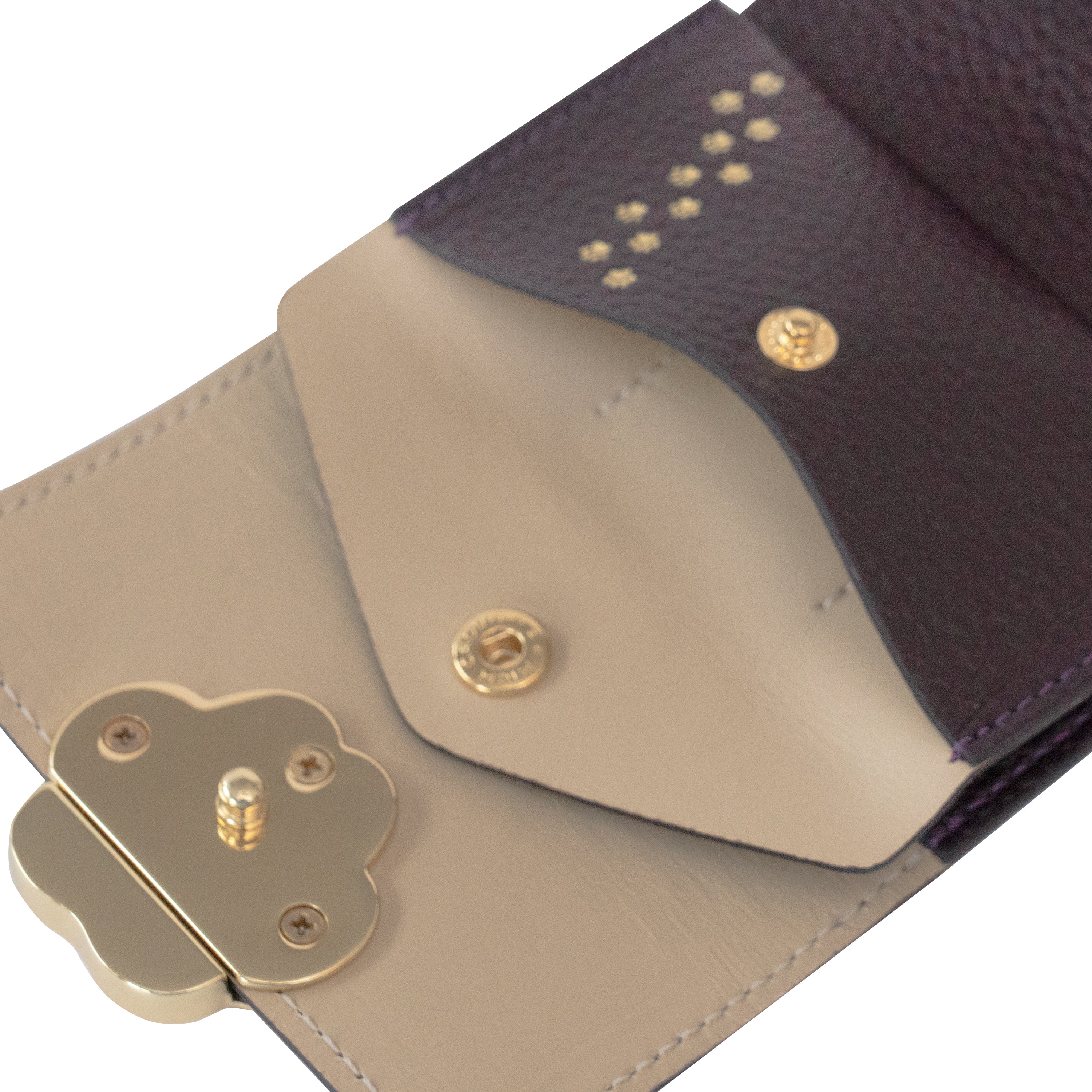 【Made to Order: Friday, July 3rd, 10:00 PM - Sunday, July 5th】PAW Plate Mini Wallet - Cuir Haché / Raisin
