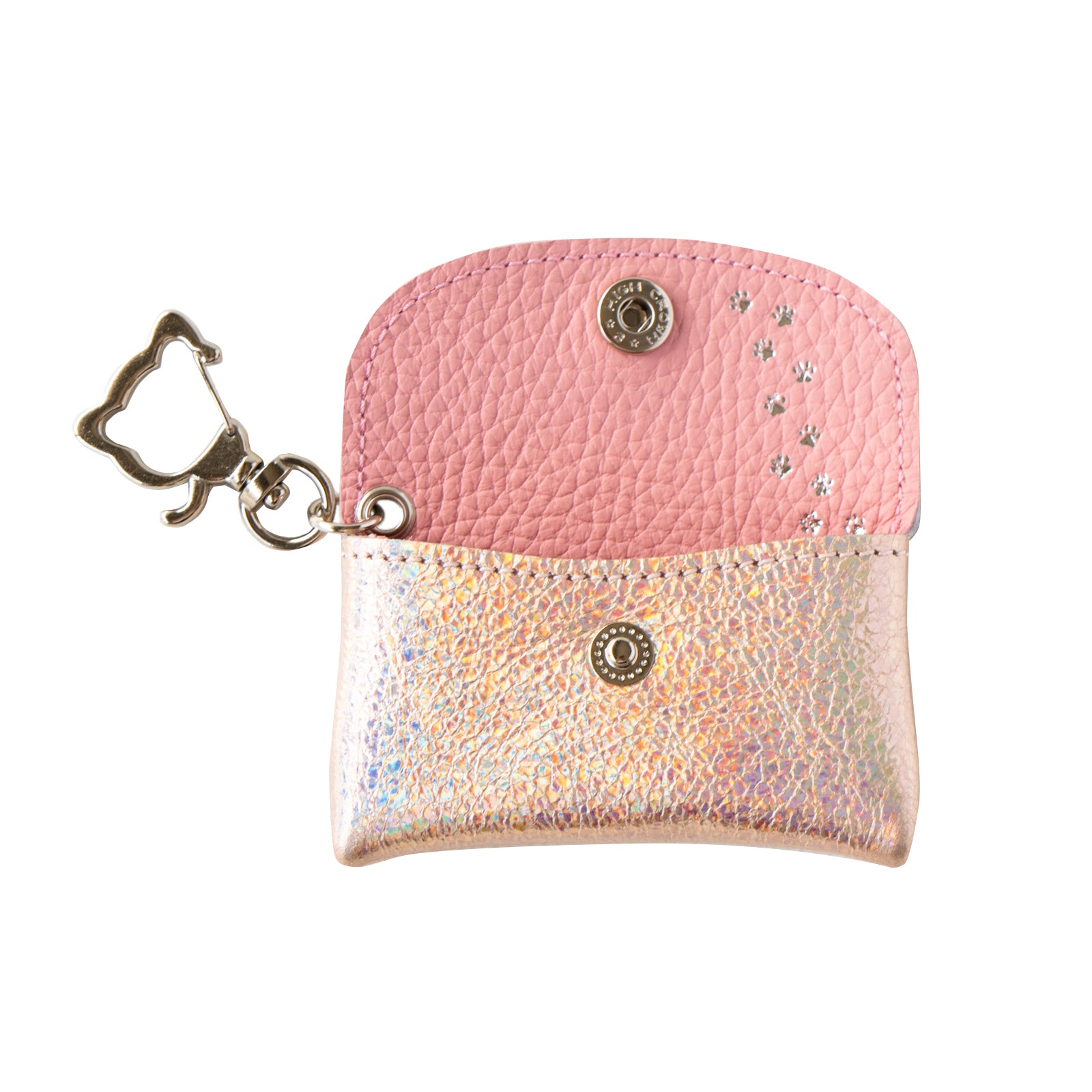 [9/8 (Sun) One-day only, pre-order sale] Flap key ring, Furnya Nano Prism Leather / Aurora Pink