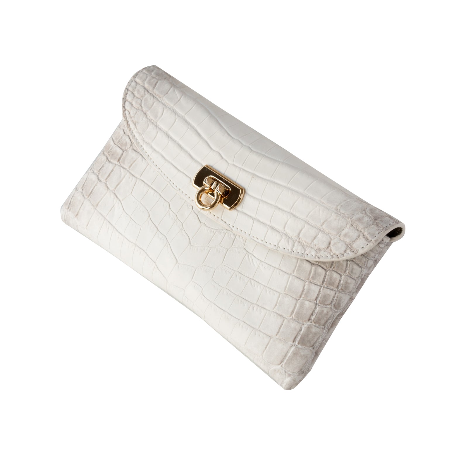 [Made to order from 8/30 (Fri) to 9/23 (Sun)] Flap Wallet Fleur Long Himalayan Crocodile