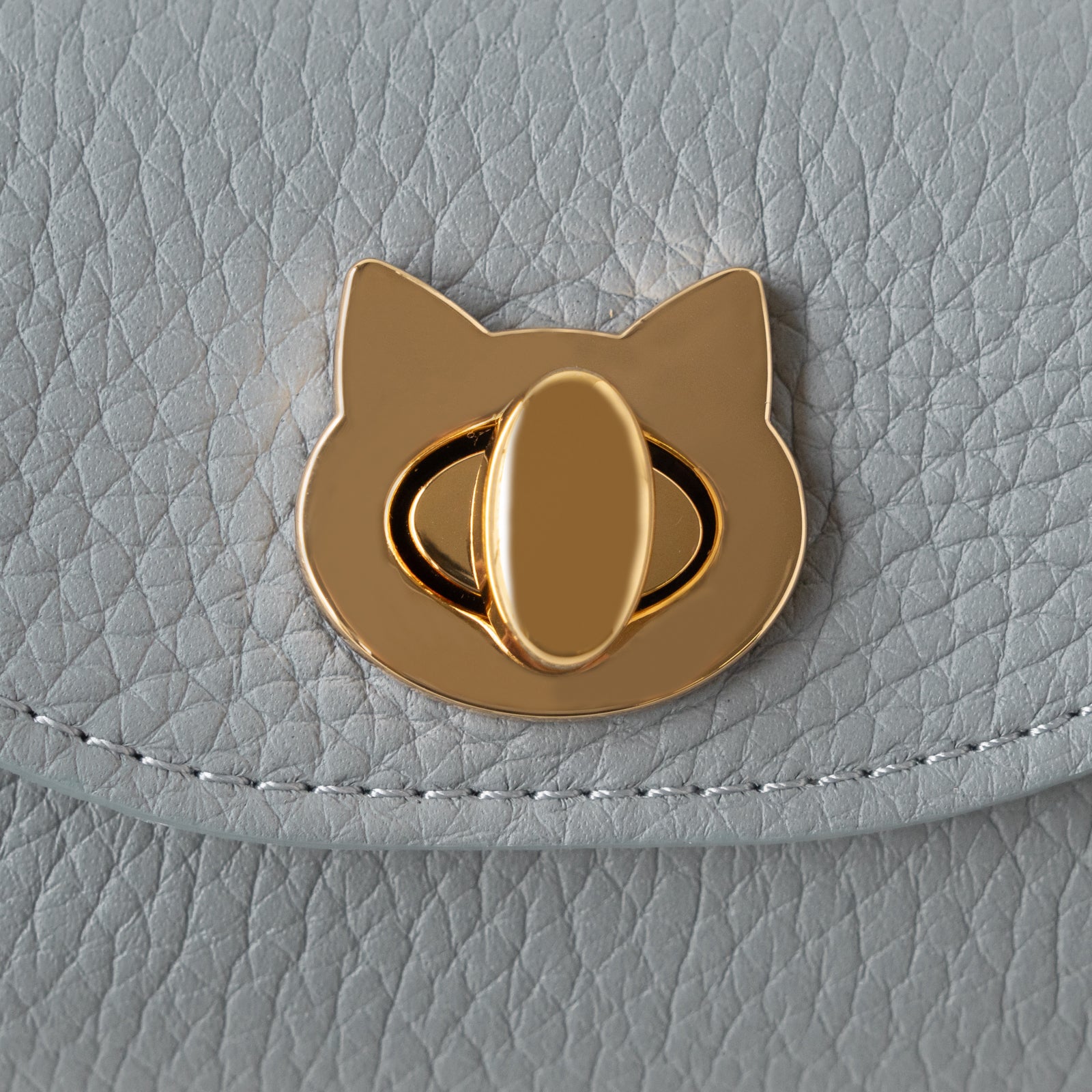【数量限定】シェルウォレット CAT   トリヨンクレマンス　/  アイスグレー
