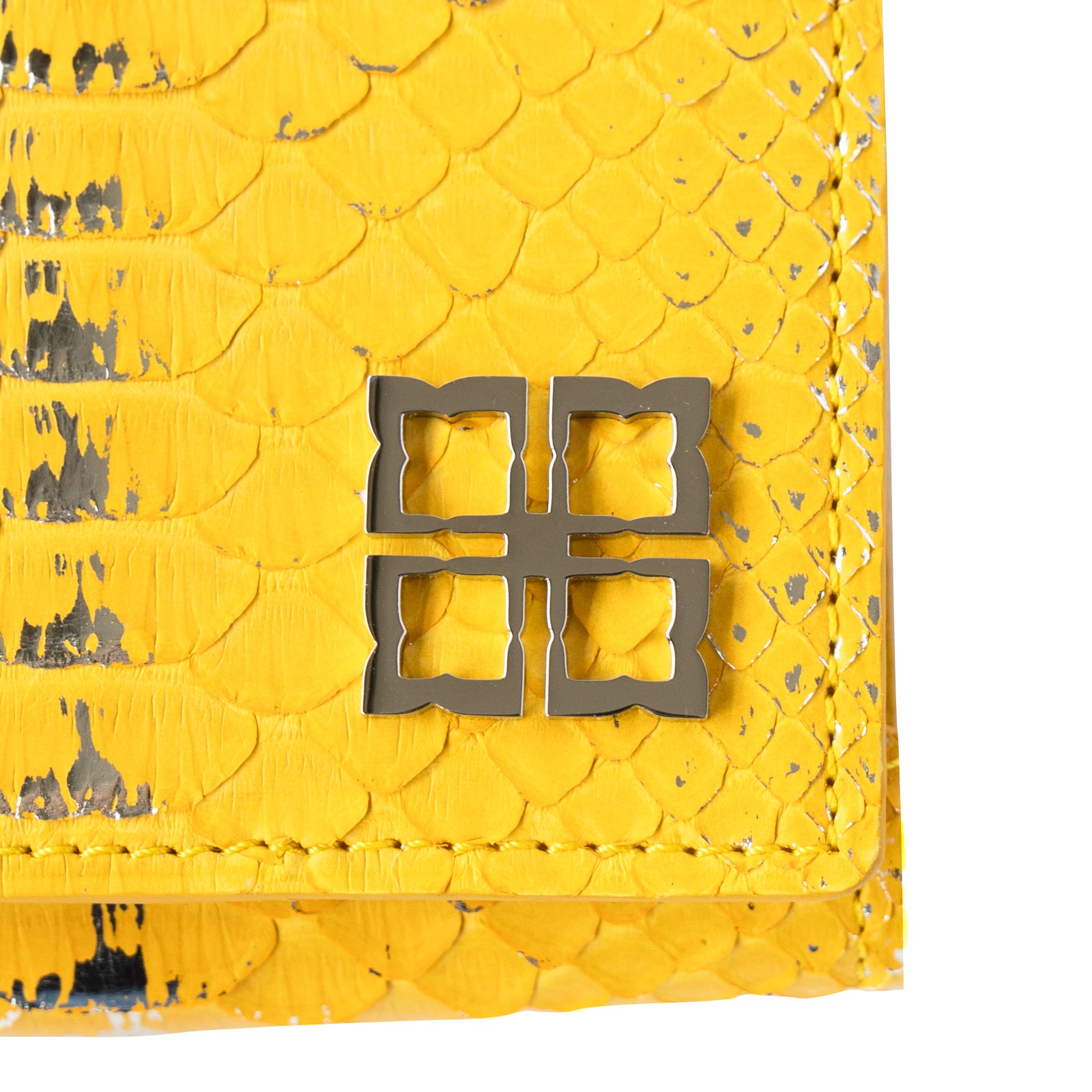 Handy Wallet Opera Lily Foil Python / Silver Yellow