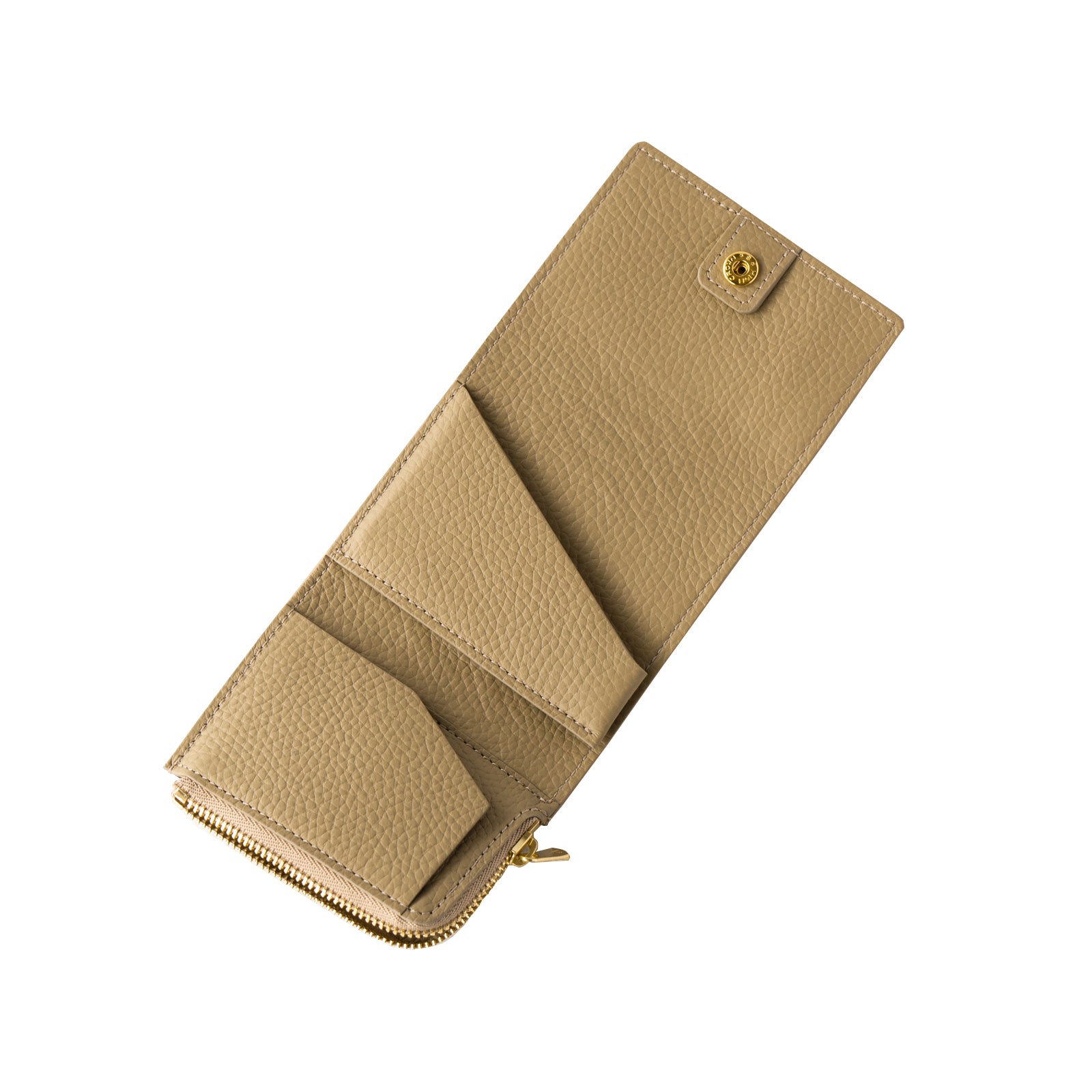 [Made to order 9/13 (Fri) - 9/23 (Mon)] Handy Wallet Opera Lily Foil Python / Gold Beige