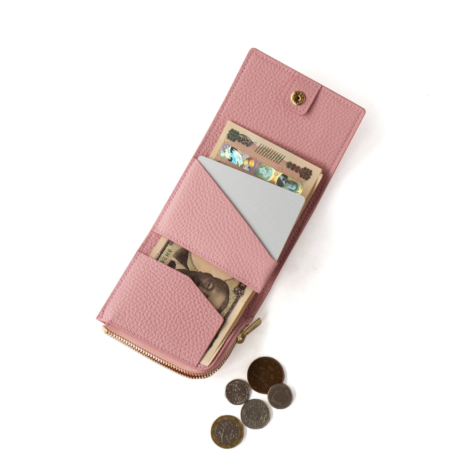 [Made to order 9/13 (Fri) - 9/23 (Mon)] Handy Wallet Opera Lily Color Python / Shell Pink