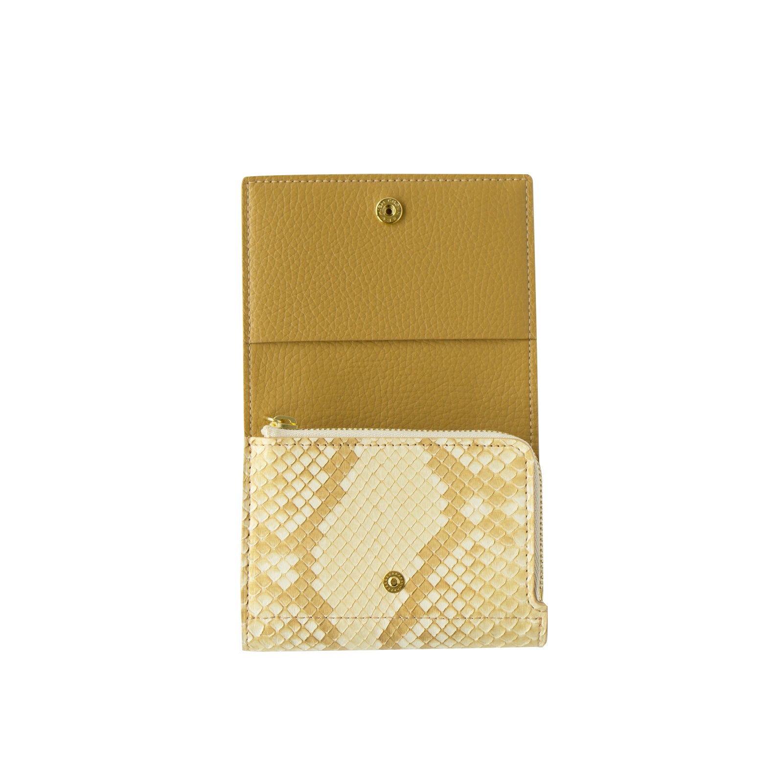 [Made to order 9/13 (Fri) - 9/23 (Mon)] Handy Wallet Opera Lily Grande Gold Python / Pearl Gold