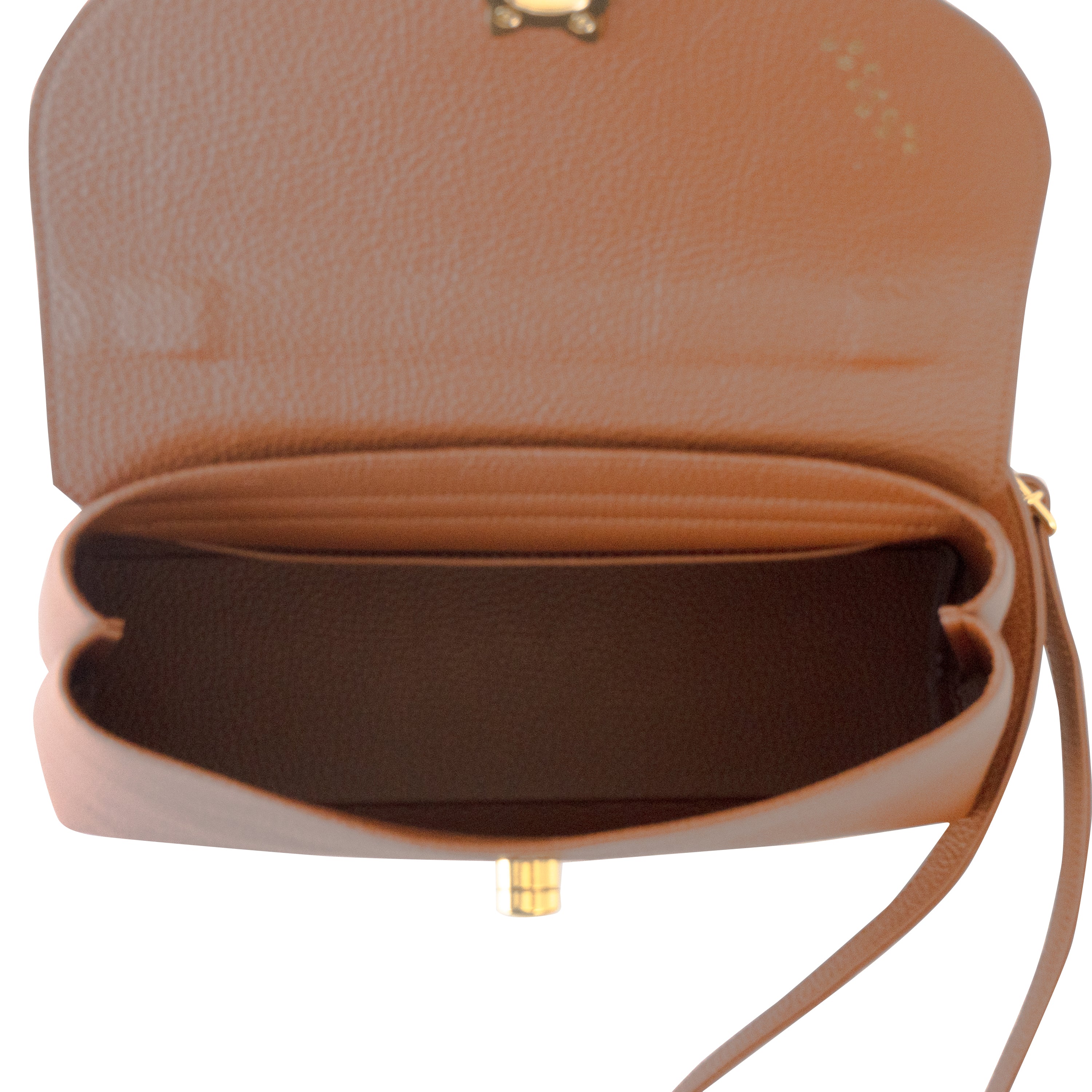 【受注販売：7/24(金)22:00～26(日)】【初回10%OFF】フラップコンビハンドバッグ  /  キャメル