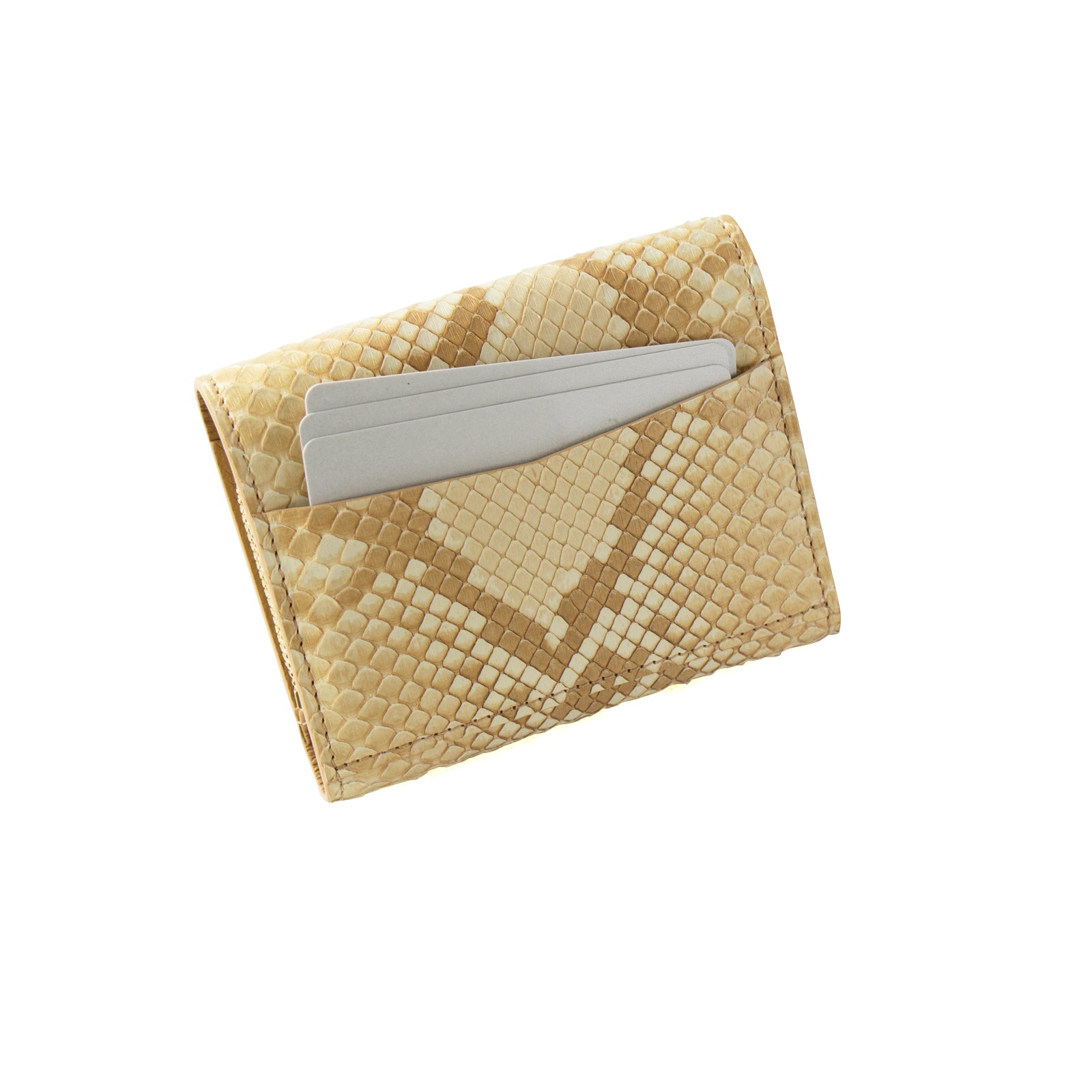 [Made to order 9/13 (Fri) - 9/23 (Mon)] Handy Wallet Opera Lily Grande Gold Python / Pearl Gold