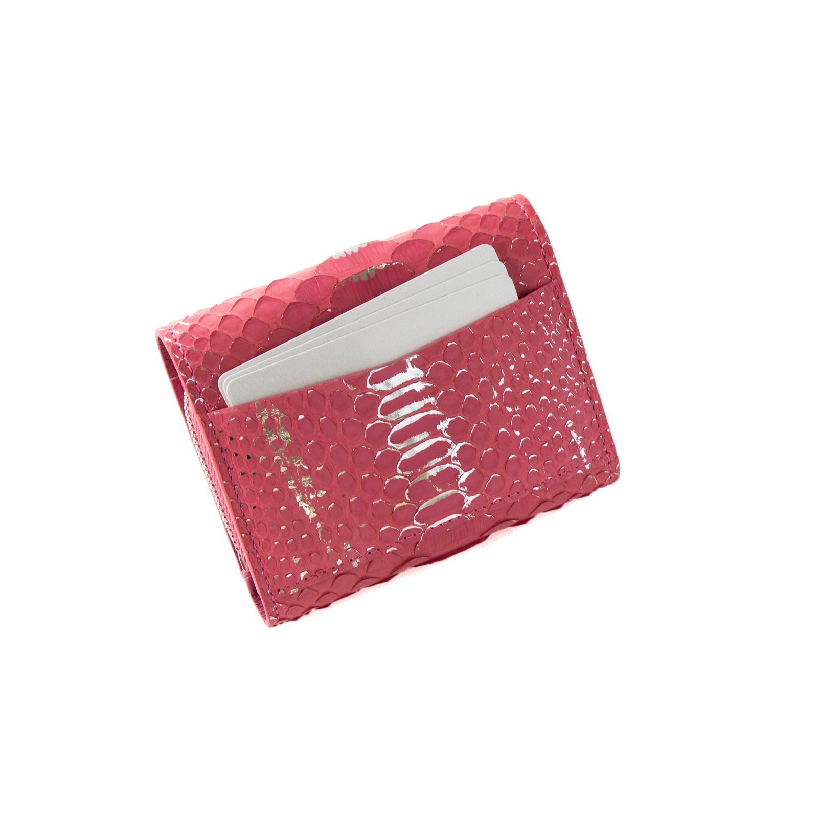 [Made to order 9/13 (Fri) - 9/23 (Mon)] Handy Wallet Opera Lily Grande Foil Python / Silver Pink