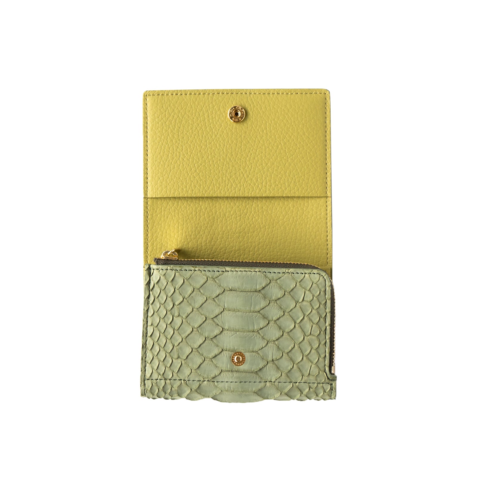 [Made to order 9/13 (Fri) - 9/23 (Mon)] Handy Wallet Opera Lily Grande Color Python / Moss Green