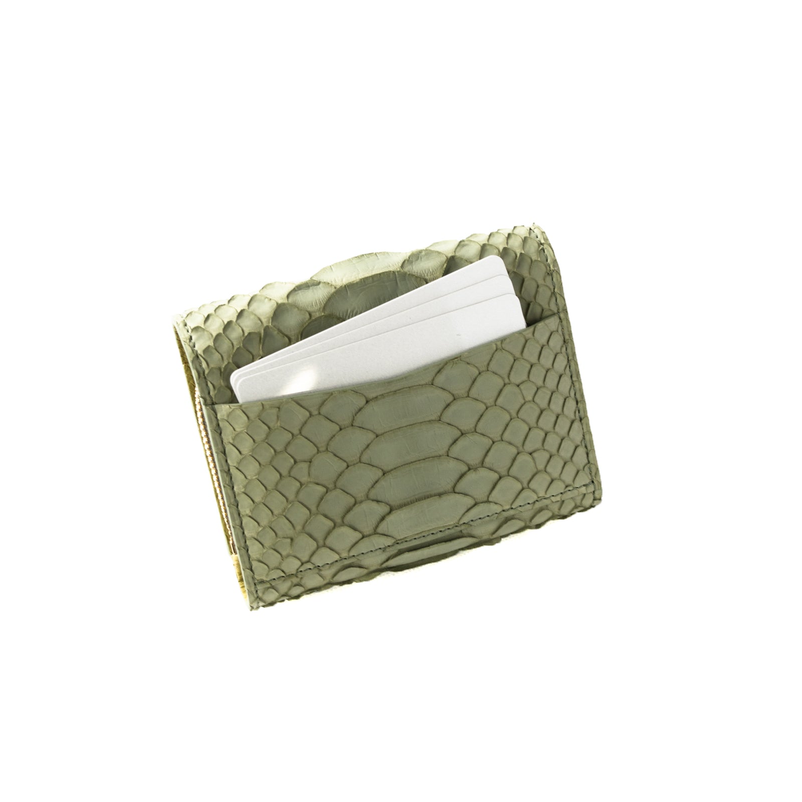 [Made to order 9/13 (Fri) - 9/23 (Mon)] Handy Wallet Opera Lily Grande Color Python / Moss Green