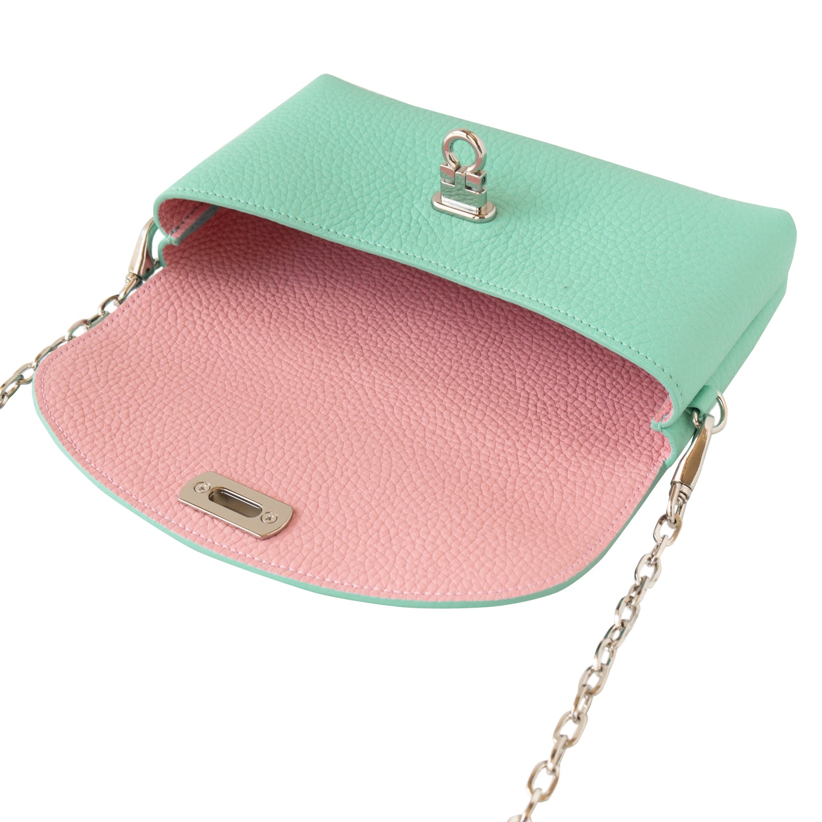 [Made to order 9/6 (Fri) - 9/16 (Mon)] Fleur Million Pochette Taurillon Clemence / Tiffany Blue