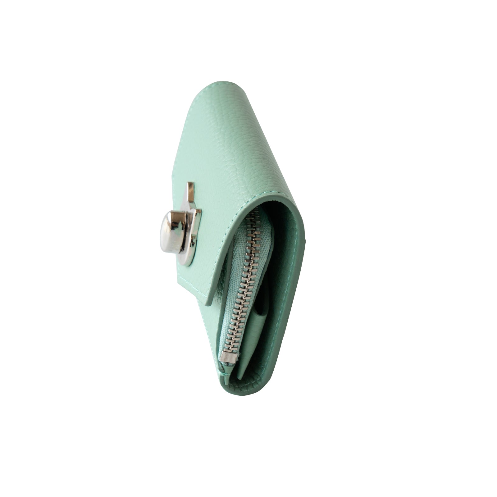 [9/22 (Sun) One-day only, pre-order sales] Handy Wallet Nyapera Cuir Mache / Mint