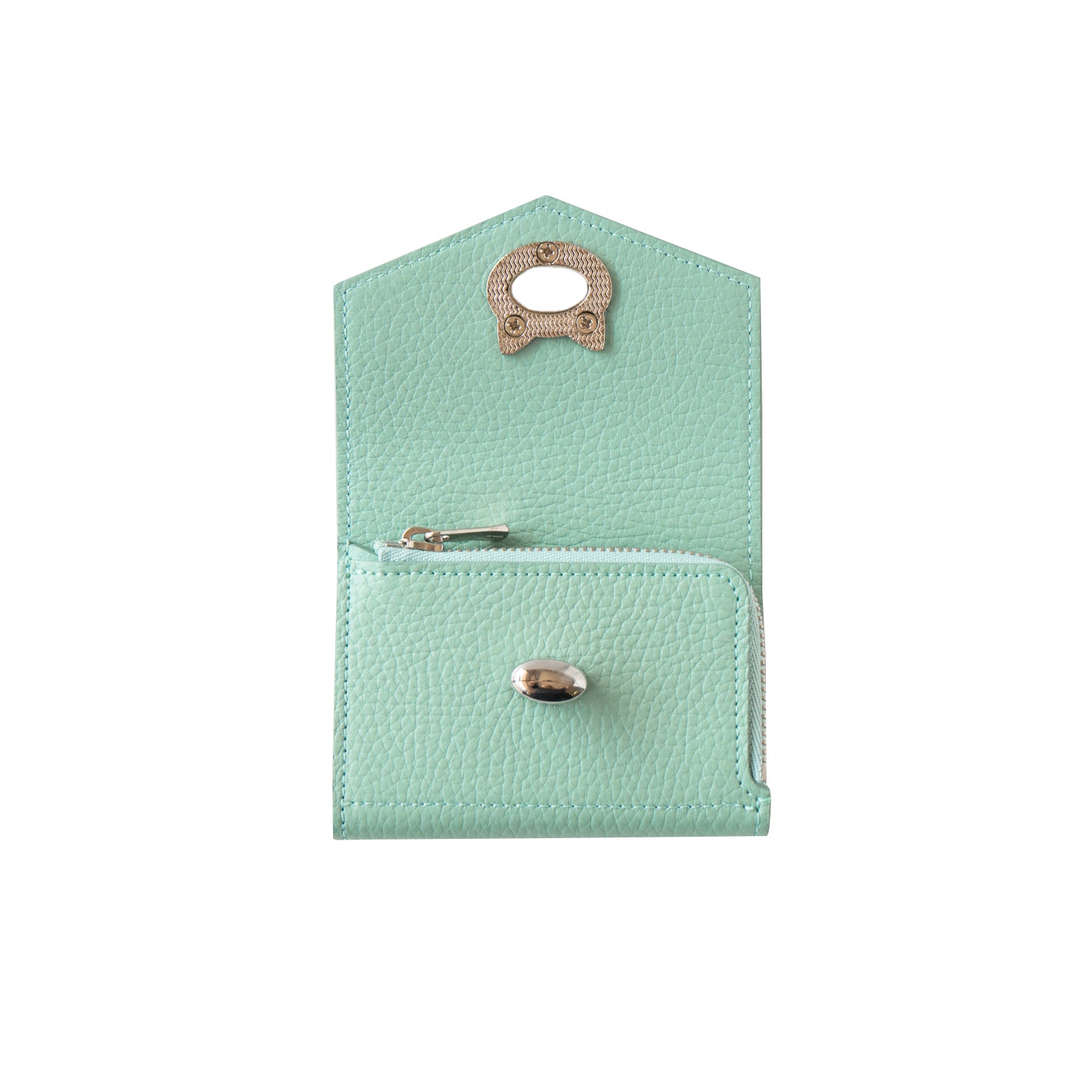 [9/22 (Sun) One-day only, pre-order sales] Handy Wallet Nyapera Cuir Mache / Mint