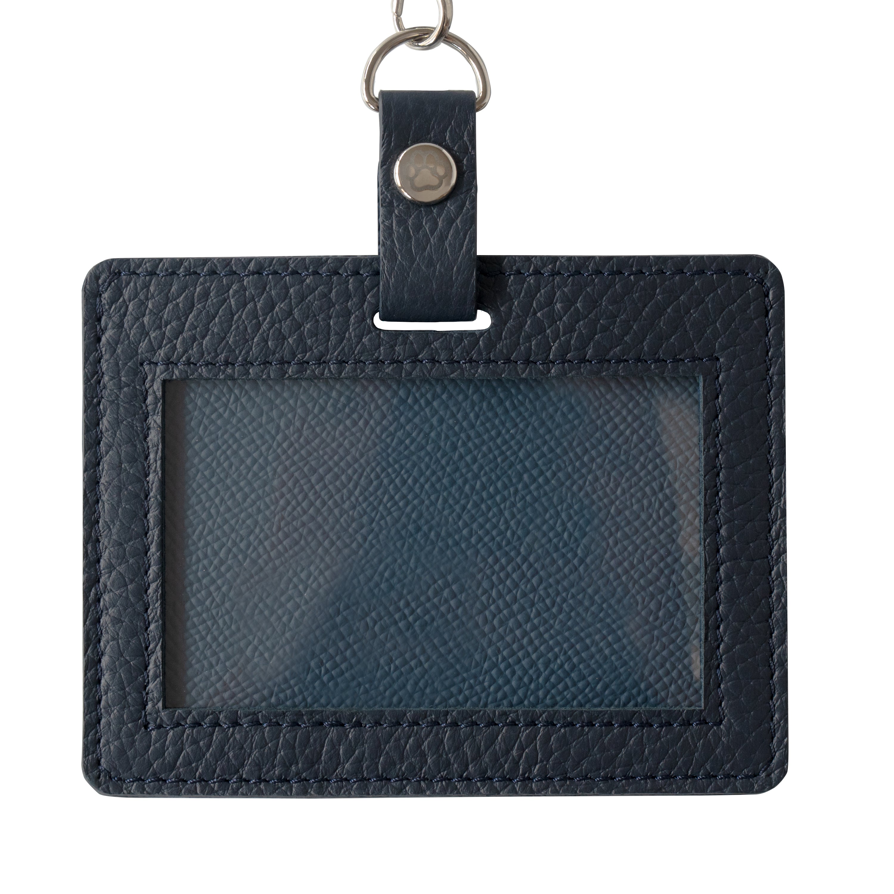 【受注販売：7/24(金)22:00～26(日)】【初回10%OFF】ストラップが選べるIDカードホルダー / ブルーニュイ