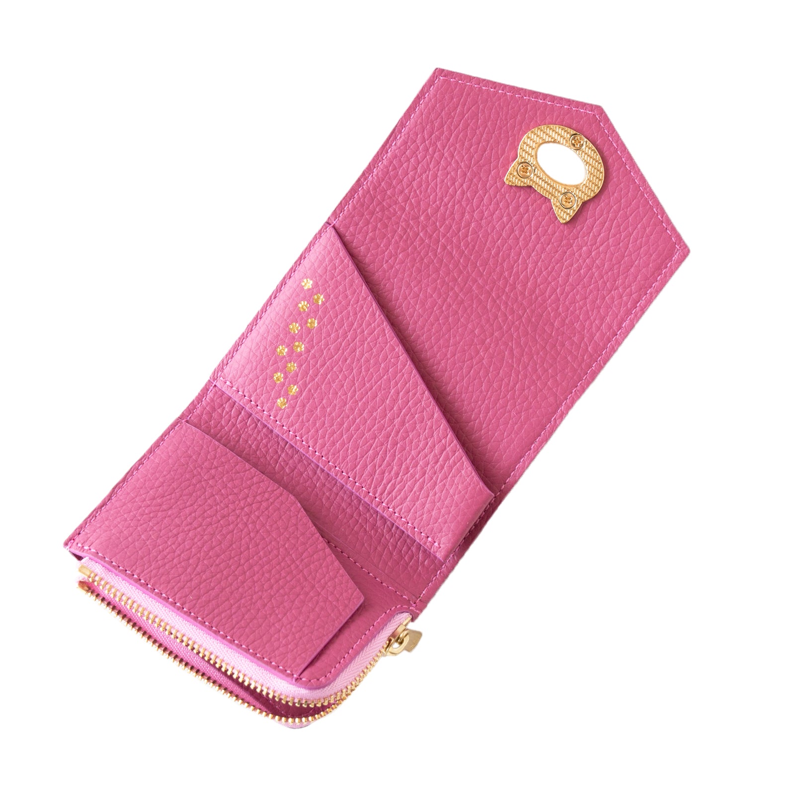 [11/22 (Fri) One-day only, pre-order sale] Handy Wallet - Nyapera Prism Leather / Aurora Rose