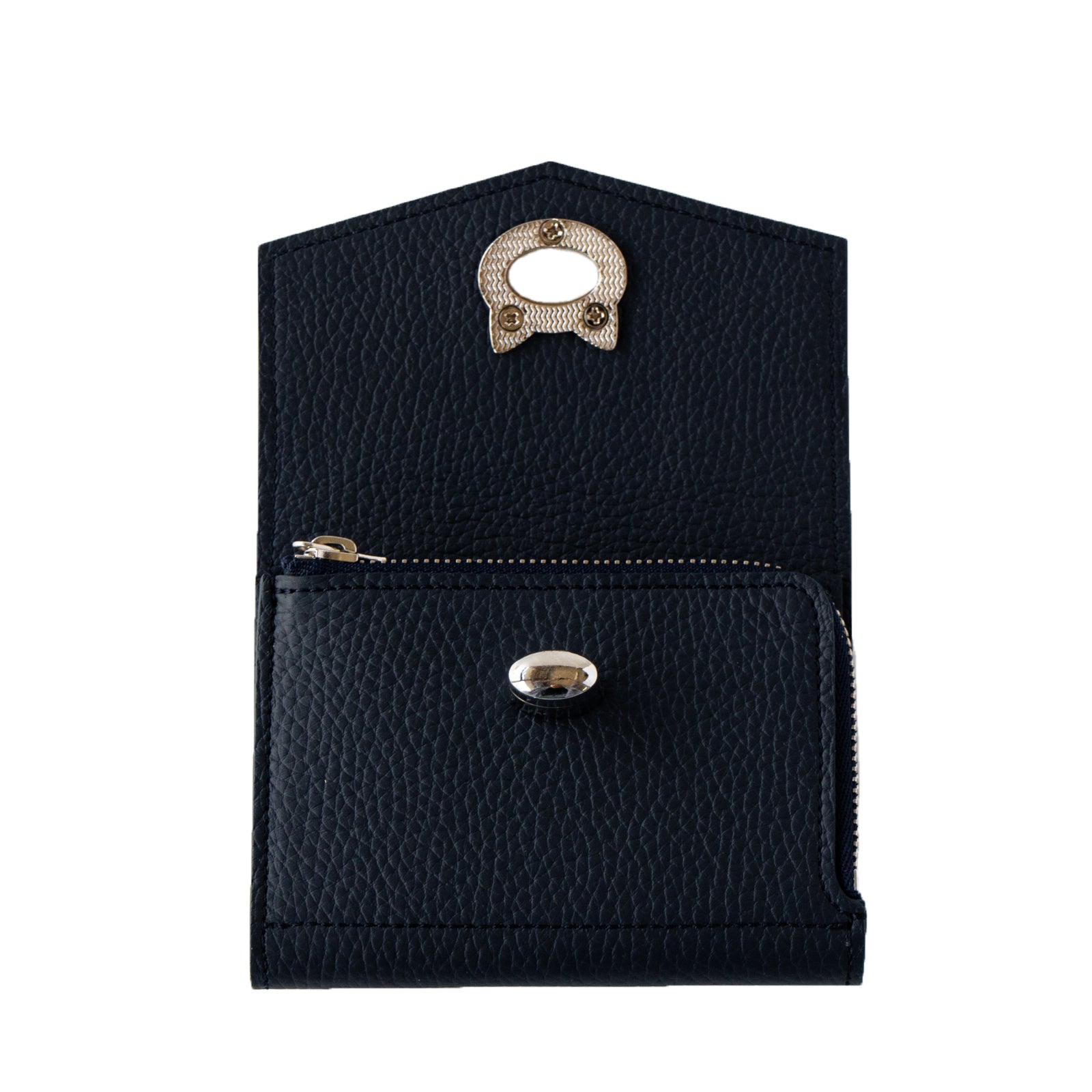 [9/22 (Sun) One-day only, pre-order sales] Handy Wallet Nyapela Grande Cuir Mache / Blue Nuit