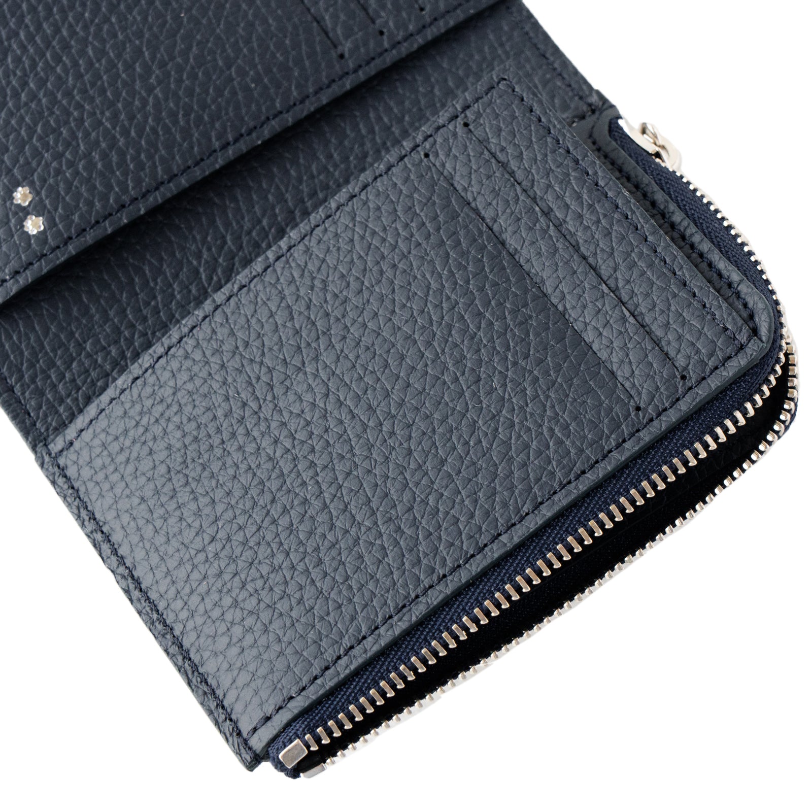 [9/22 (Sun) One-day only, pre-order sales] Handy Wallet Nyapela Grande Cuir Mache / Blue Nuit