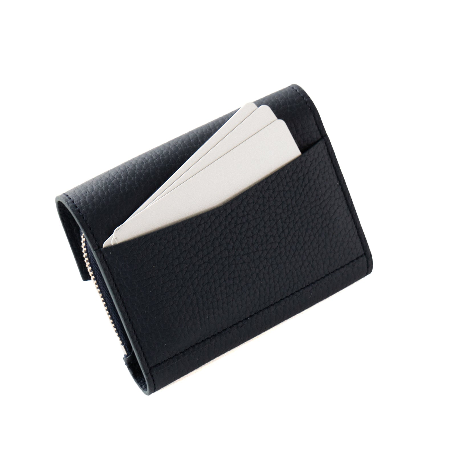 [9/22 (Sun) One-day only, pre-order sales] Handy Wallet Nyapela Grande Cuir Mache / Blue Nuit