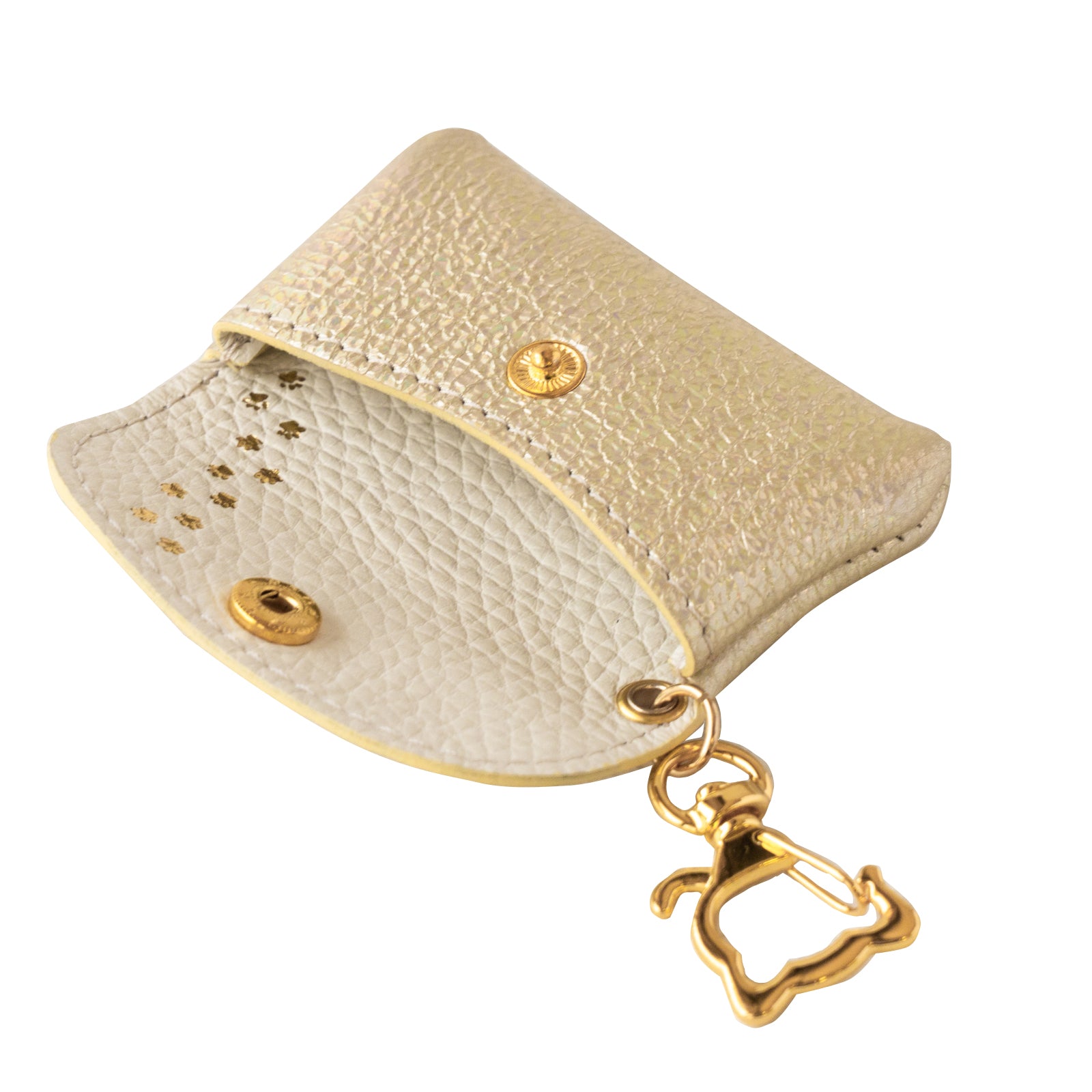 [8/7 (Thu) 22:00 ~ 26-hour limited sale] Frunya Nano Prism Leather Flap Key Ring / Aurora Yellow
