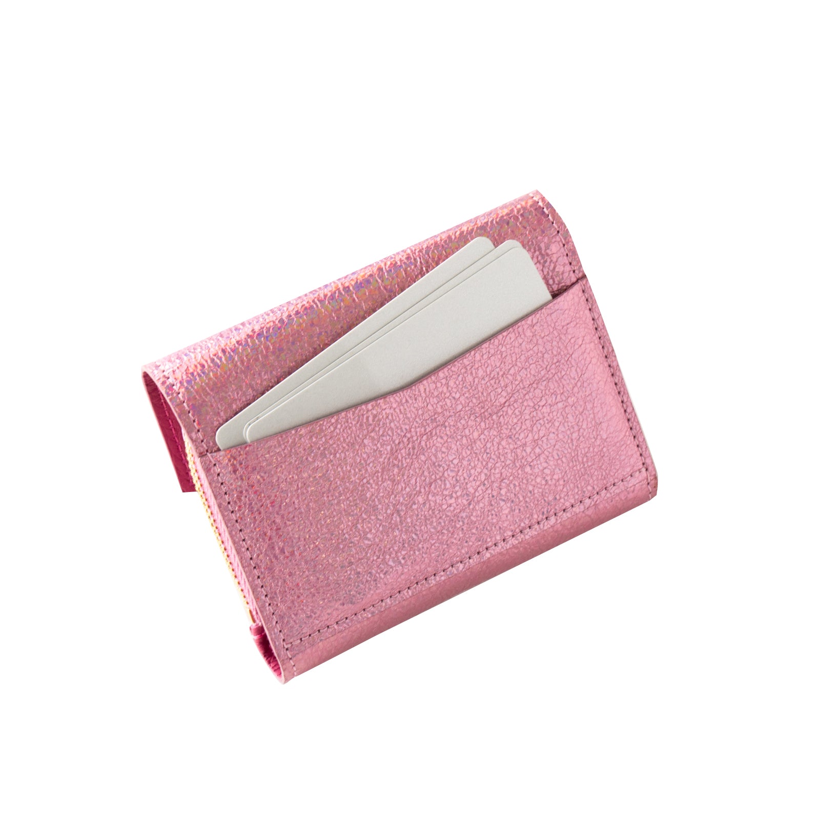 [9/22 (Sun) One-day only, pre-order sale] Handy Wallet - Nyapera Grande Prism Leather / Aurora Rose