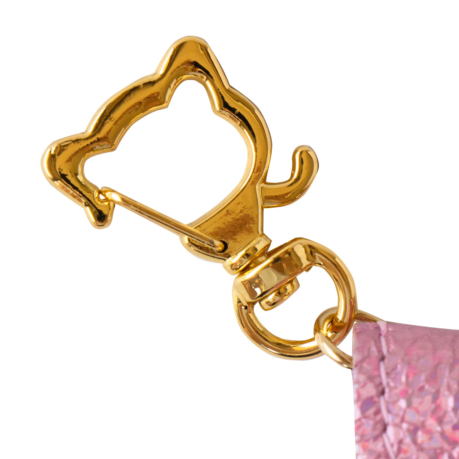 [8/7 (Thu) 22:00 ~ 26-hour limited sale] Frunya Nano Prism Leather Flap Key Ring / Aurora Rose