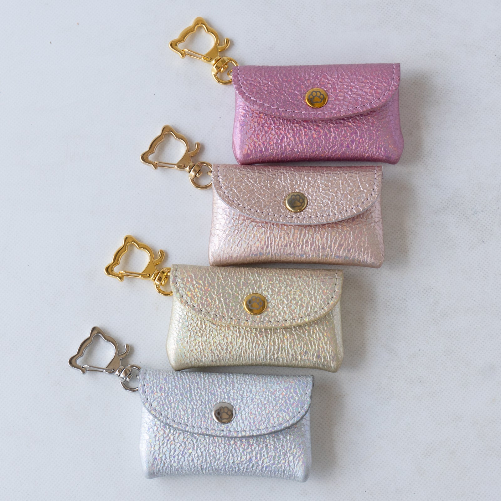 [8/7 (Thu) 22:00 ~ 26-hour limited sale] Frunya Nano Prism Leather Flap Key Ring / Aurora Yellow
