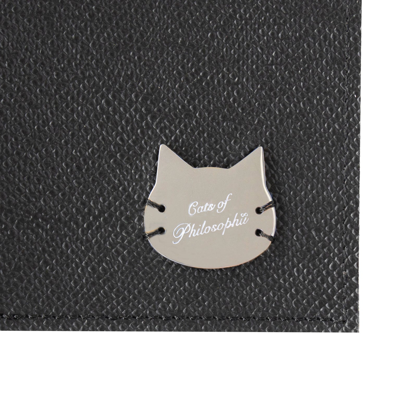 [10/8 (Tue) One-day only, pre-order sale] Neko Help notebook cover Cuir Minerva / Black