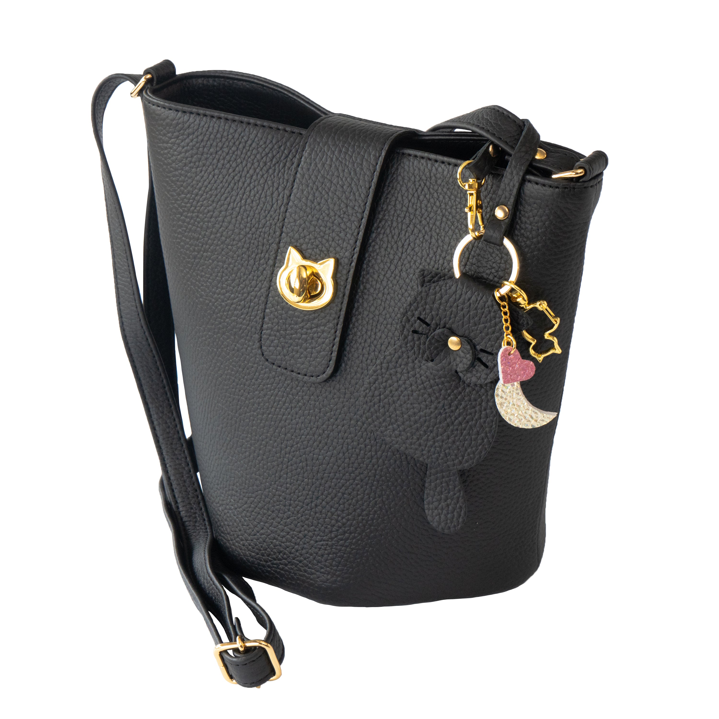 [Renewal] Shoulder Bag PAW Cuir-moucheté / Black