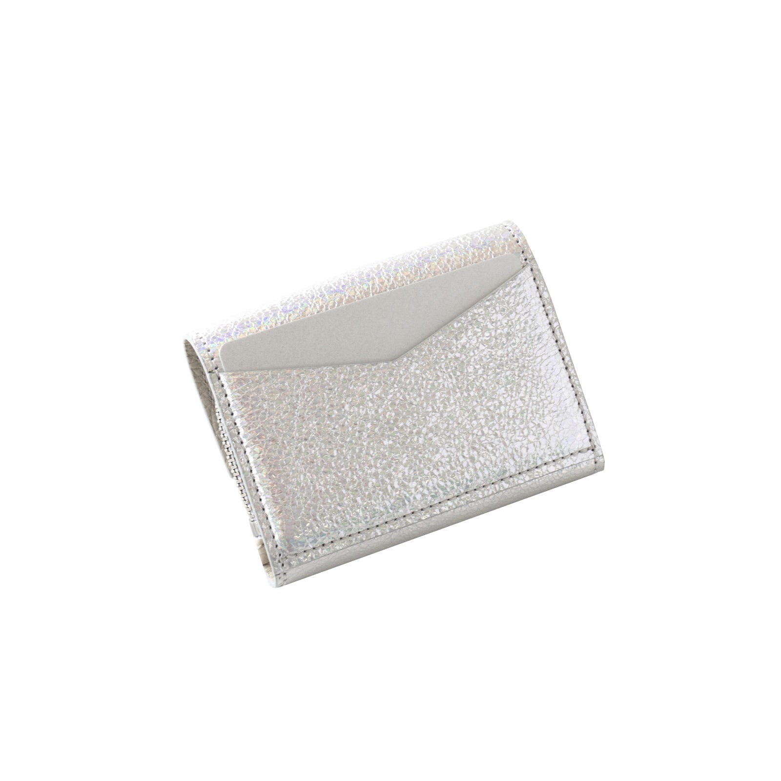 [9/22 (Sun) One-day only, pre-order sale] Handy Wallet - Nyapera Prism Leather / Aurora Silver