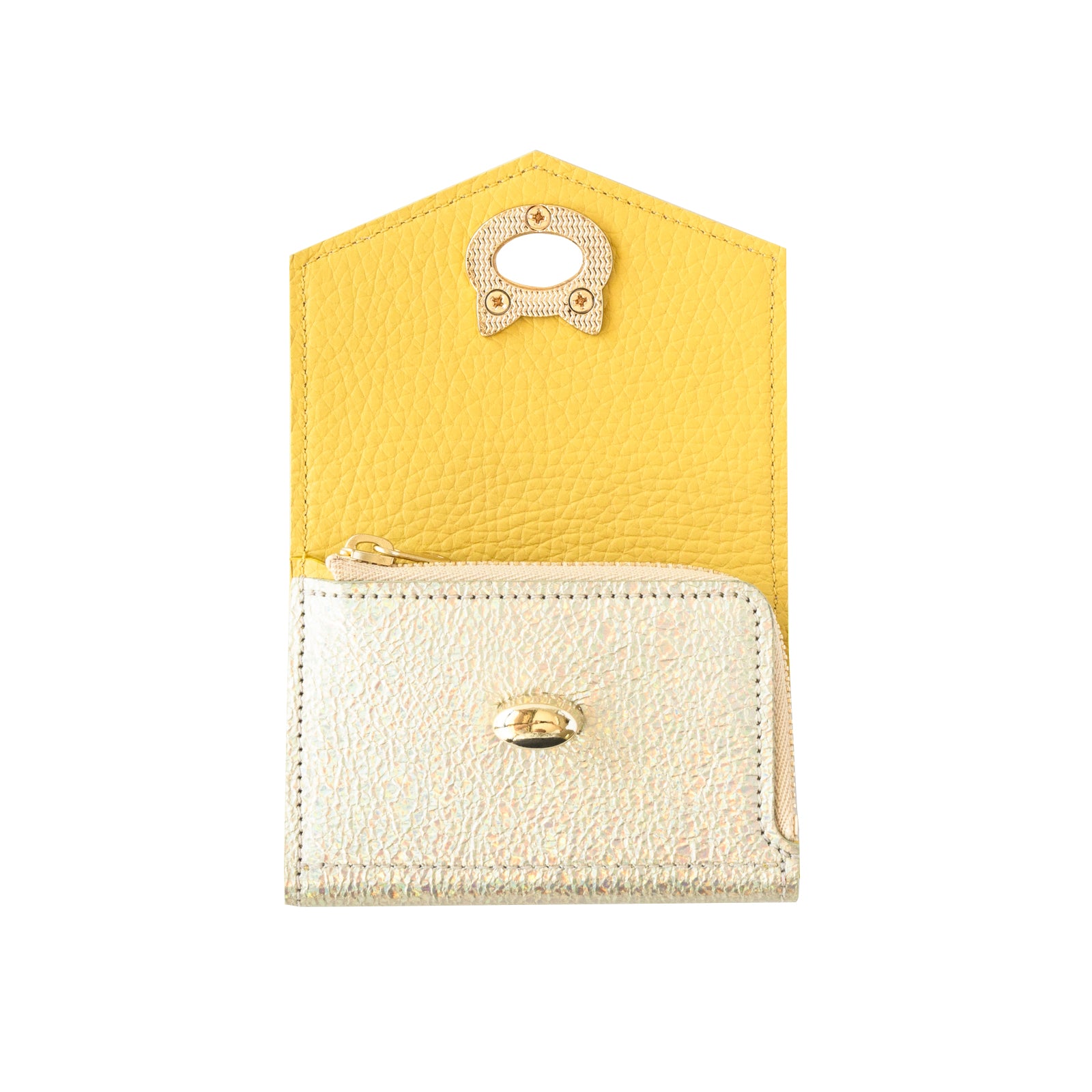 [11/22 (Fri) One-day only, pre-order sale] Handy Wallet - Nyapera Prism Leather / Aurora Yellow