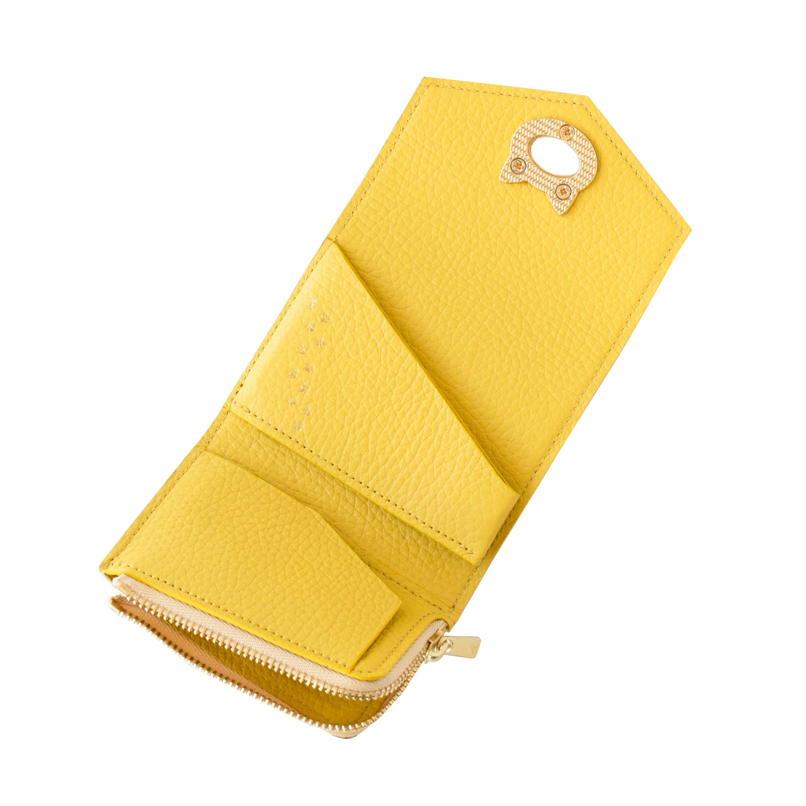 [11/22 (Fri) One-day only, pre-order sale] Handy Wallet - Nyapera Prism Leather / Aurora Yellow