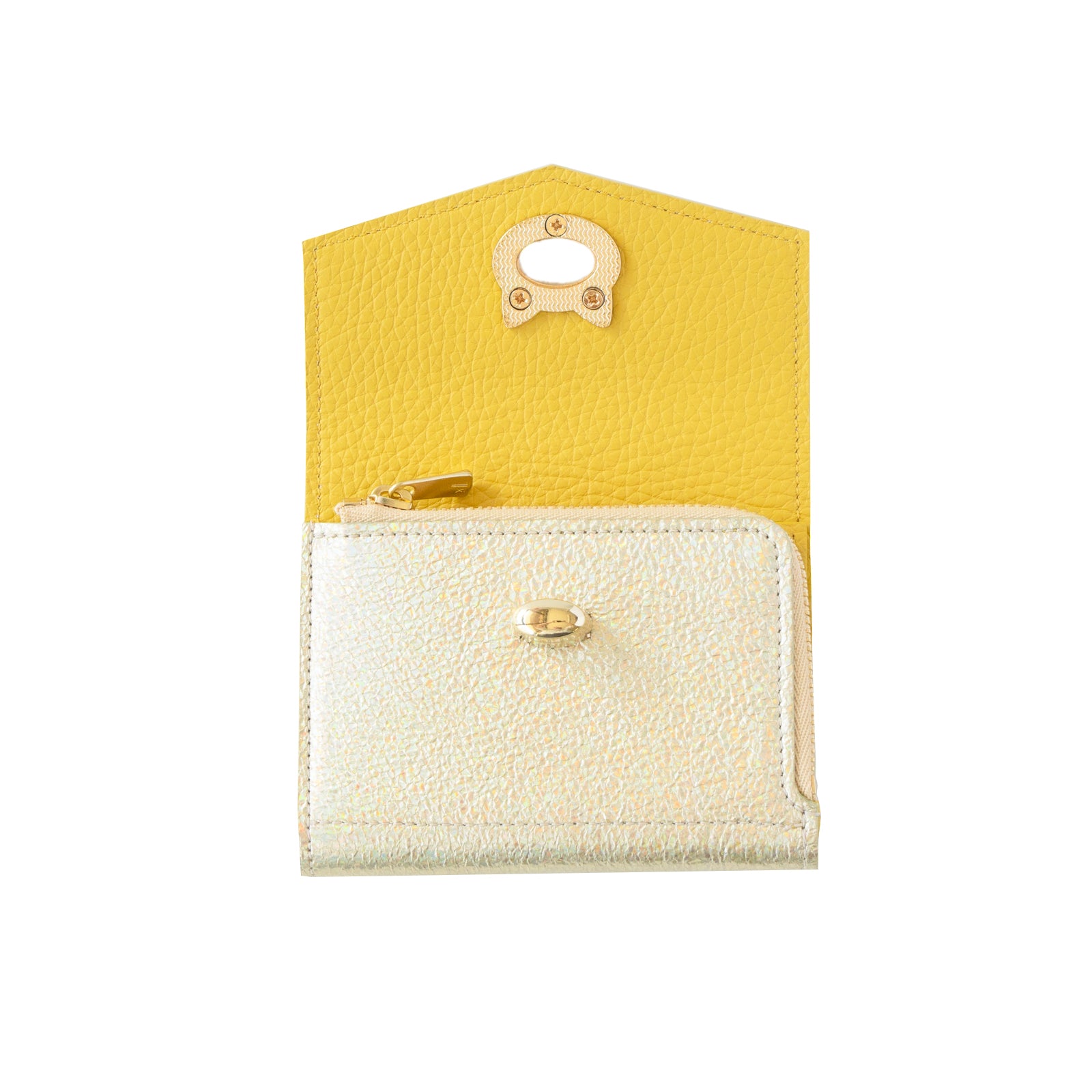 [Resale on Friday, November 22nd] Handy Wallet - Nyapera Grande Prism Leather / Aurora Yellow