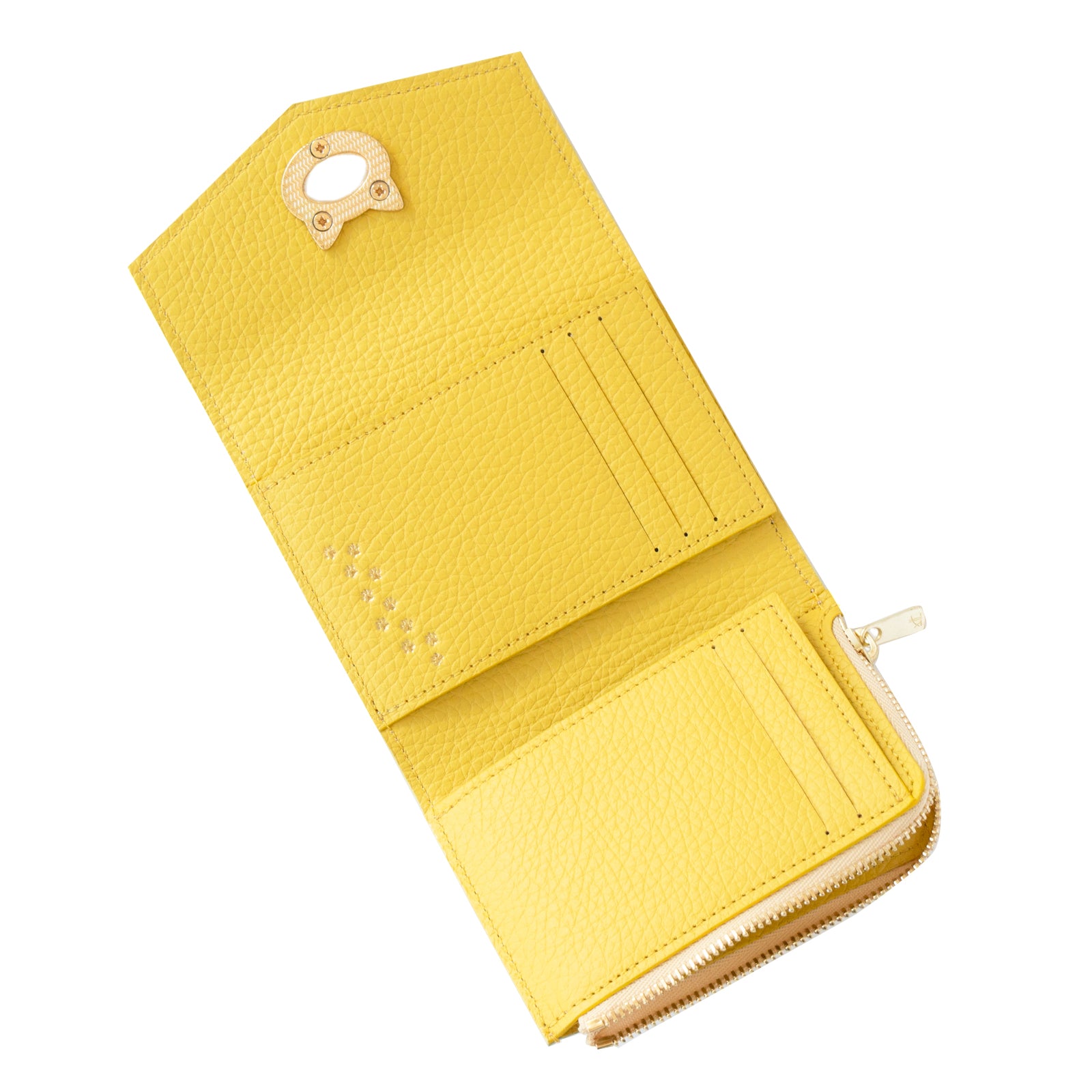 [Resale on Friday, November 22nd] Handy Wallet - Nyapera Grande Prism Leather / Aurora Yellow