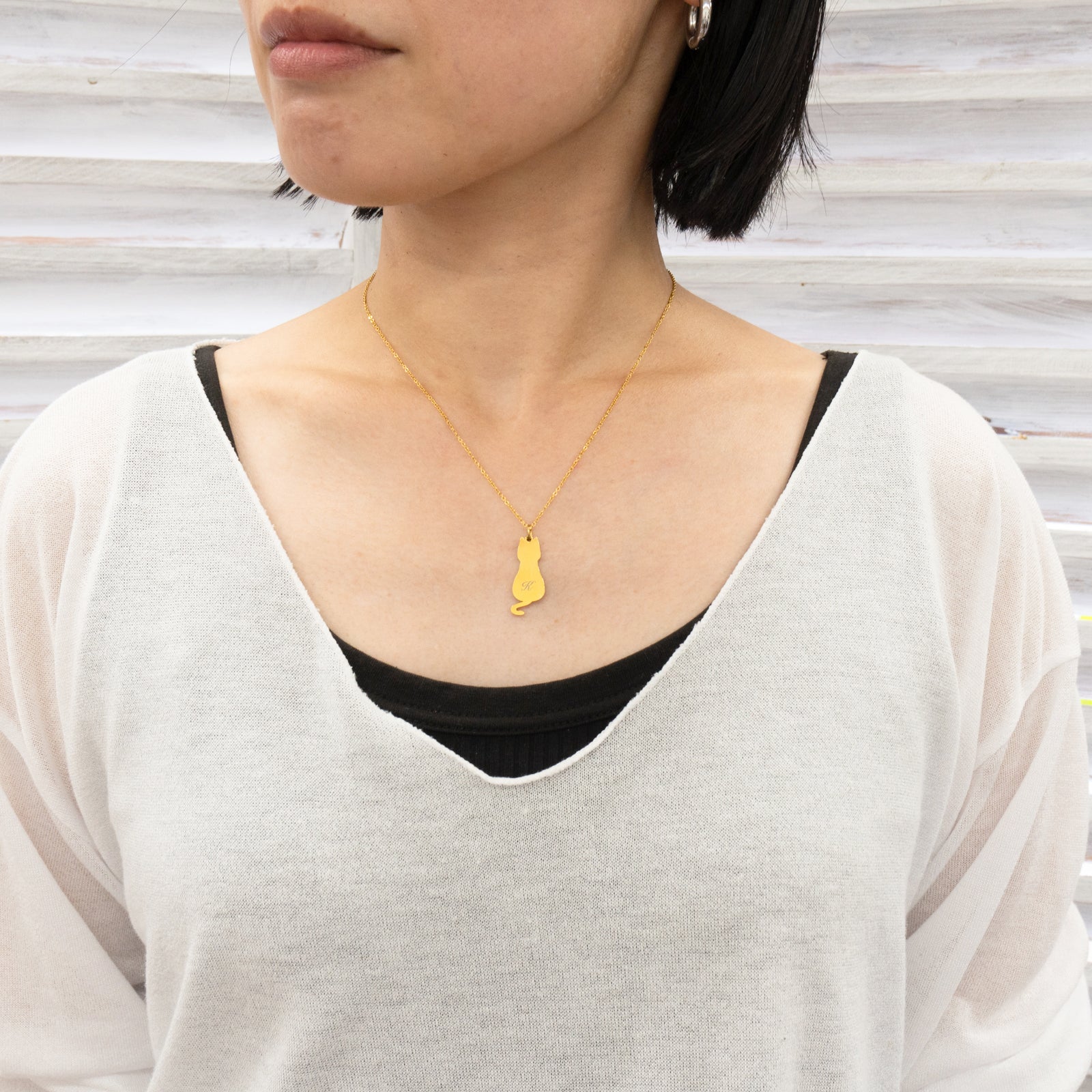 [9/22 (Sun) One-day only, pre-order sale] Initial Neckless / Gold 