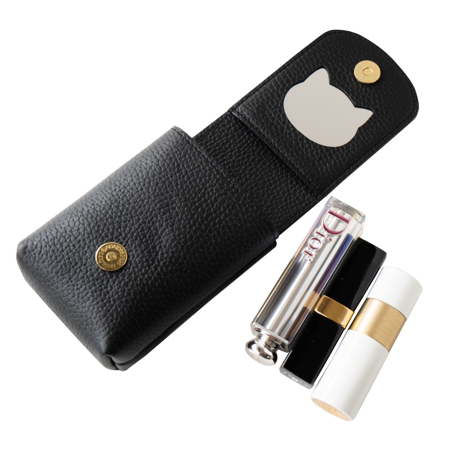 [10/22 (Tue) 1-day limited pre-order sale] CAT Lip Case (3-piece type) Cuir Mache / Black