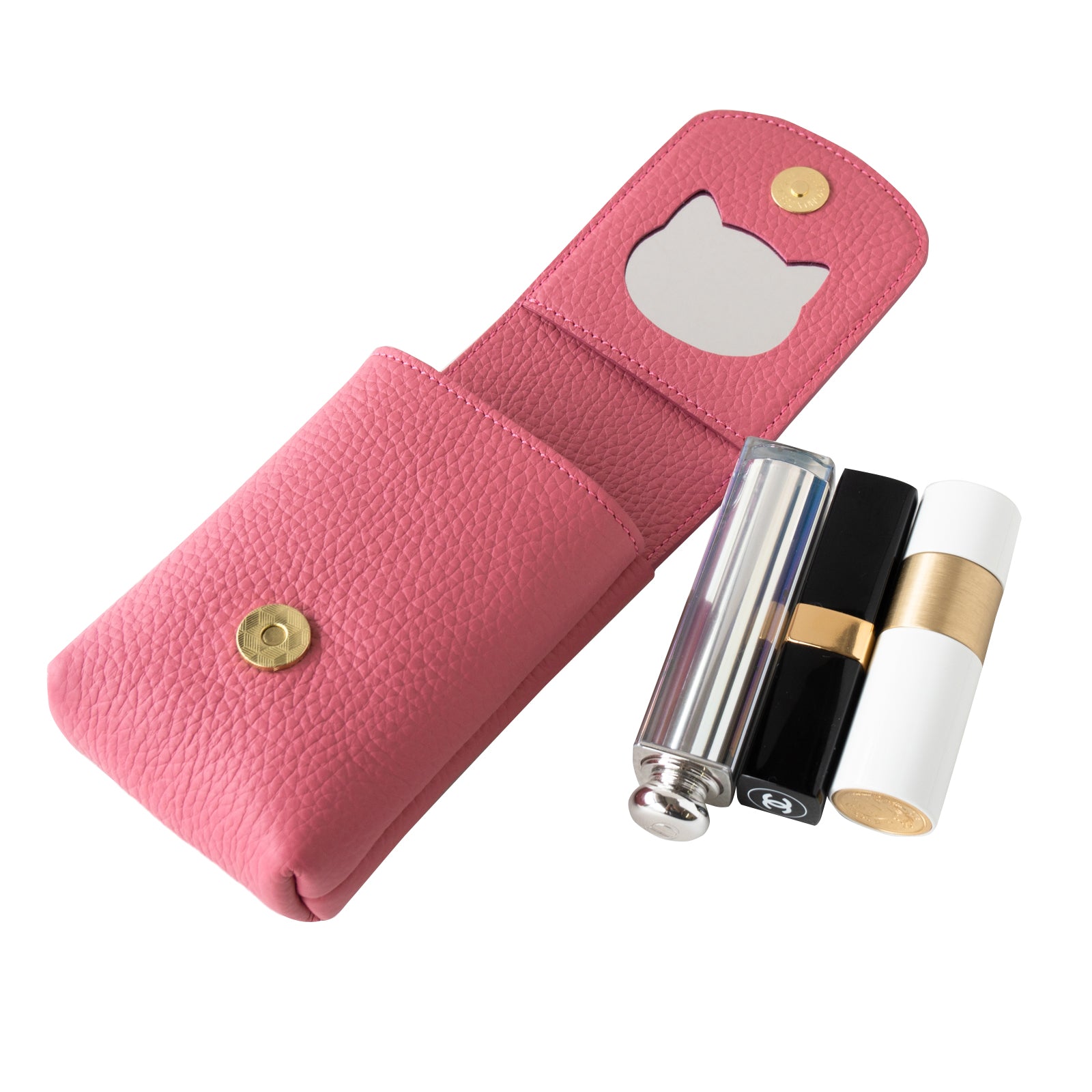 [10/22 (Tue) 1-day limited pre-order sale] CAT lip case (3-piece type) Cuir Mache / Cherry Pink