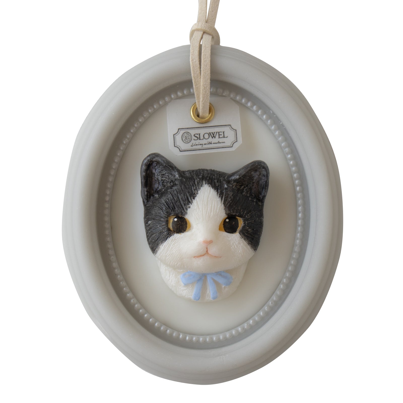 [10/22 (Tue) 1-day only, pre-order sale] [Limited quantity] SLOWEL CANDLE fragrance wax sachet / "Hachiware black and white cat"