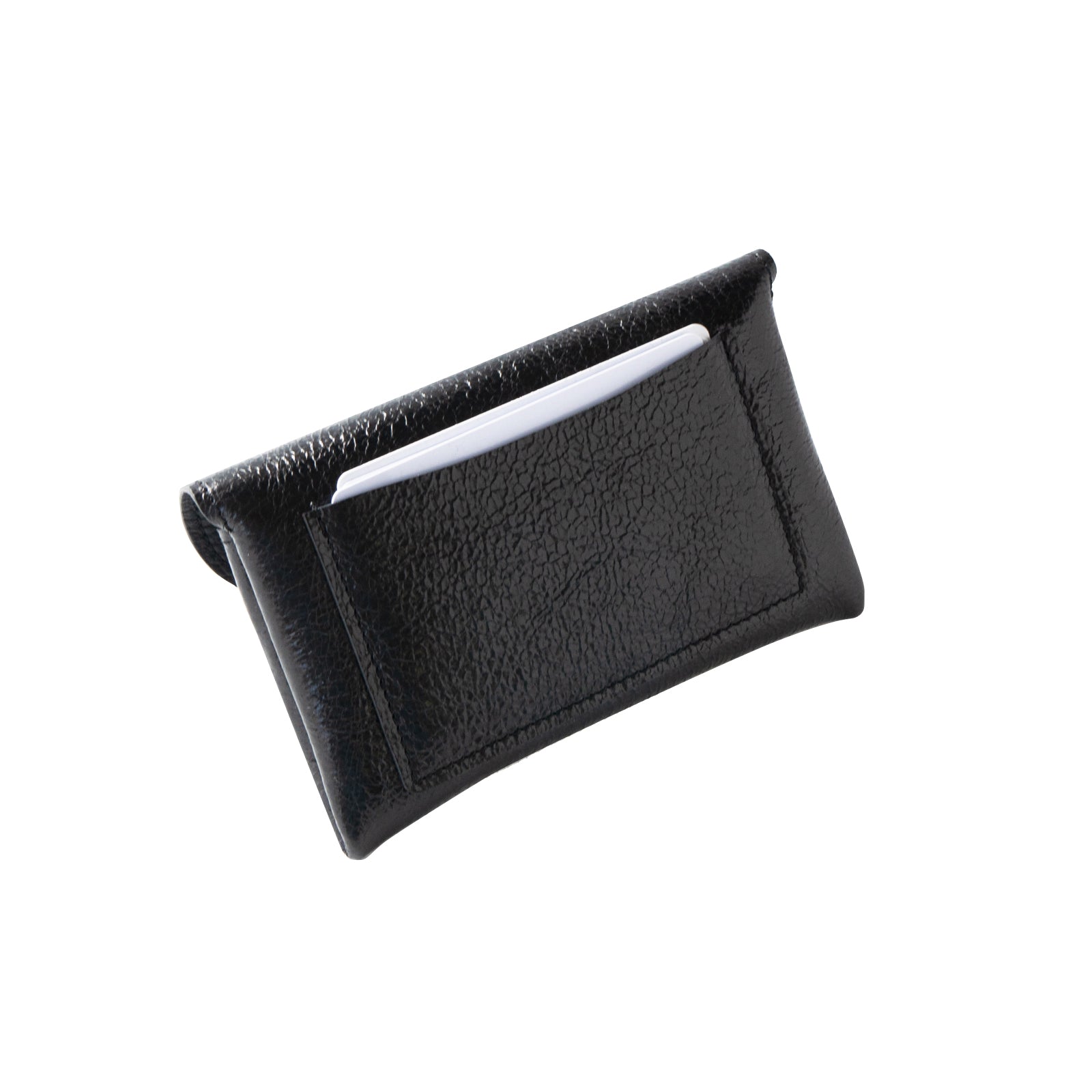 [11/1 (Fri) ~ 11/4 (Mon) 4-day limited time offer - pre-order] Flap Wallet Fleur Medium (with back pocket) Prism Leather / Black