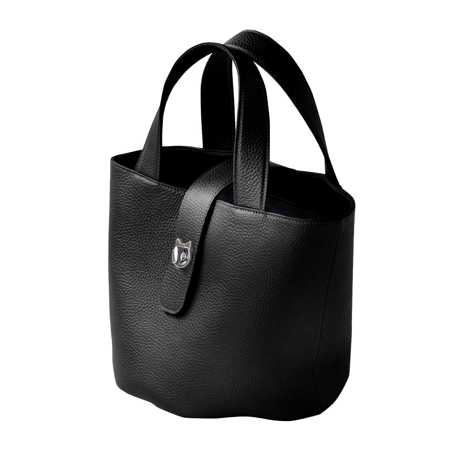 【10/21(火)22:00～ 26時間限定販売】【数量限定】[NEW]バケットバッグ  PAW (パウ)   キュイール・マッシュ / ブラック [選べる金具]