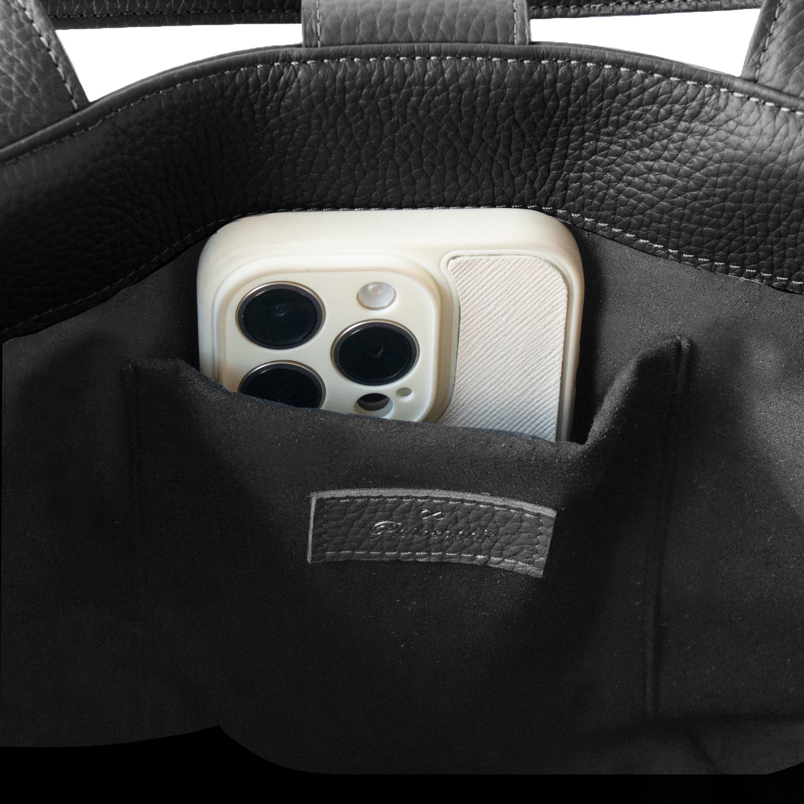 バケットバッグ PAW (パウ) キュイール・マッシュ / ブラック [選べる