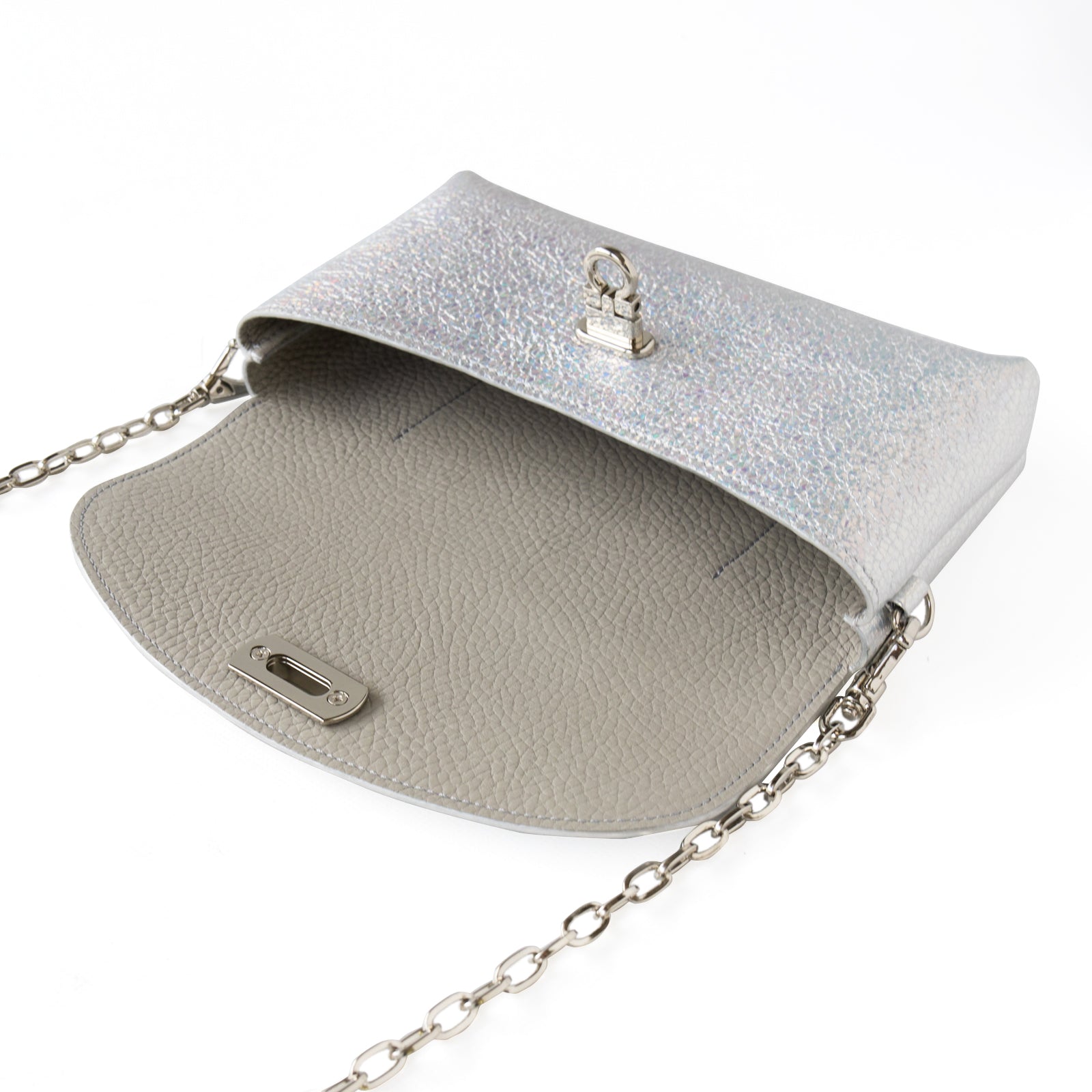 [11/1 (Fri) ~ 11/4 (Mon) 4-day limited time sale] Fleur Million Pochette (with back pocket) Prism Leather / Aurora Silver