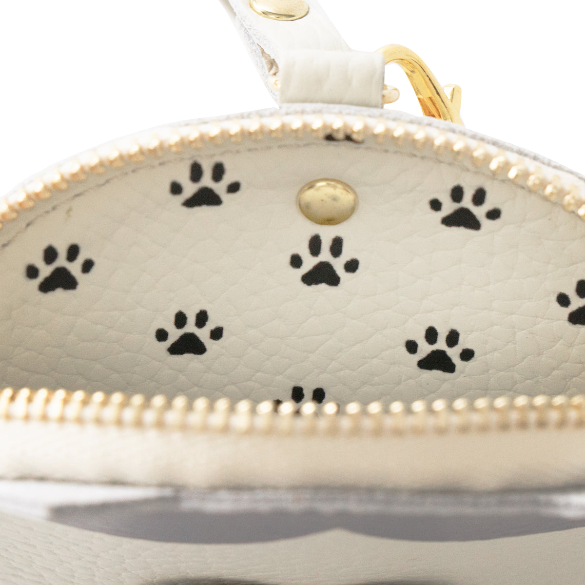 [Made-to-order: 10/23 (Fri) 22:00 - 26 (Mon)] Printed Cat Face Coin Case / Hachiware (Grey)