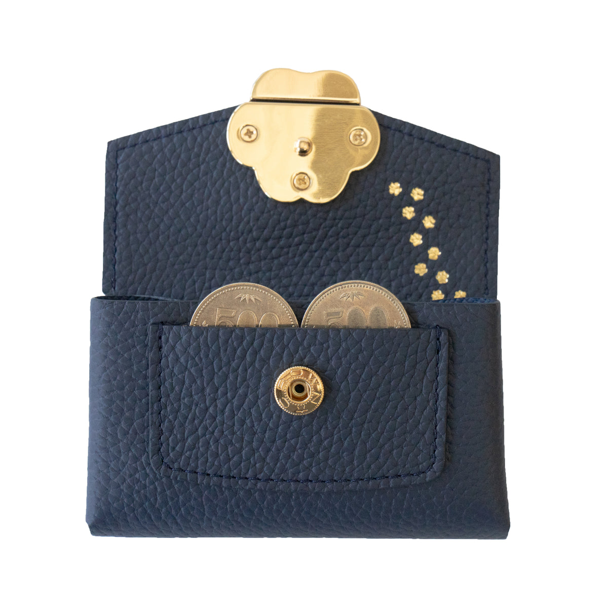 [Made-to-order: 10/23 (Fri) 22:00 – 10/26 (Mon)] Small Multi-case: Meowver Mini Cuir Mâche / Bleu Nuit