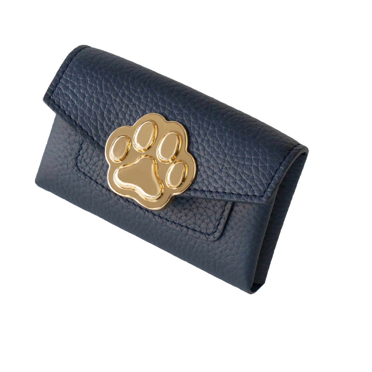 [Made-to-order: 10/23 (Fri) 22:00 – 10/26 (Mon)] Small Multi-case: Meowver Mini Cuir Mâche / Bleu Nuit