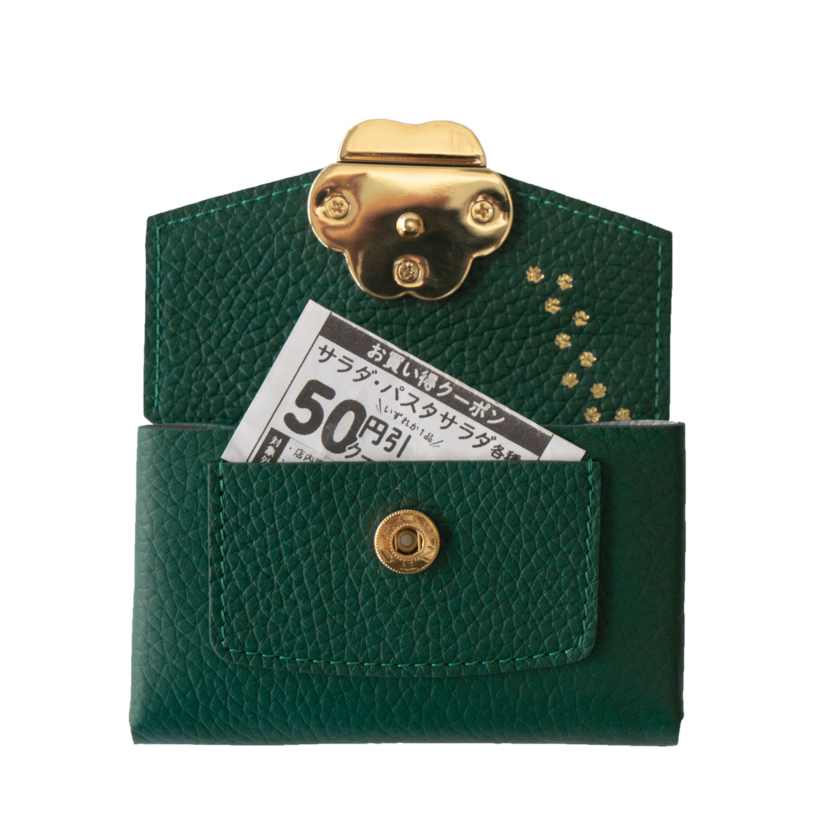 [Made-to-order: 10/23 (Fri) 22:00 – 26 (Mon)] Small Multi-Case: Meowver Mini Cuir Mush / Emerald
