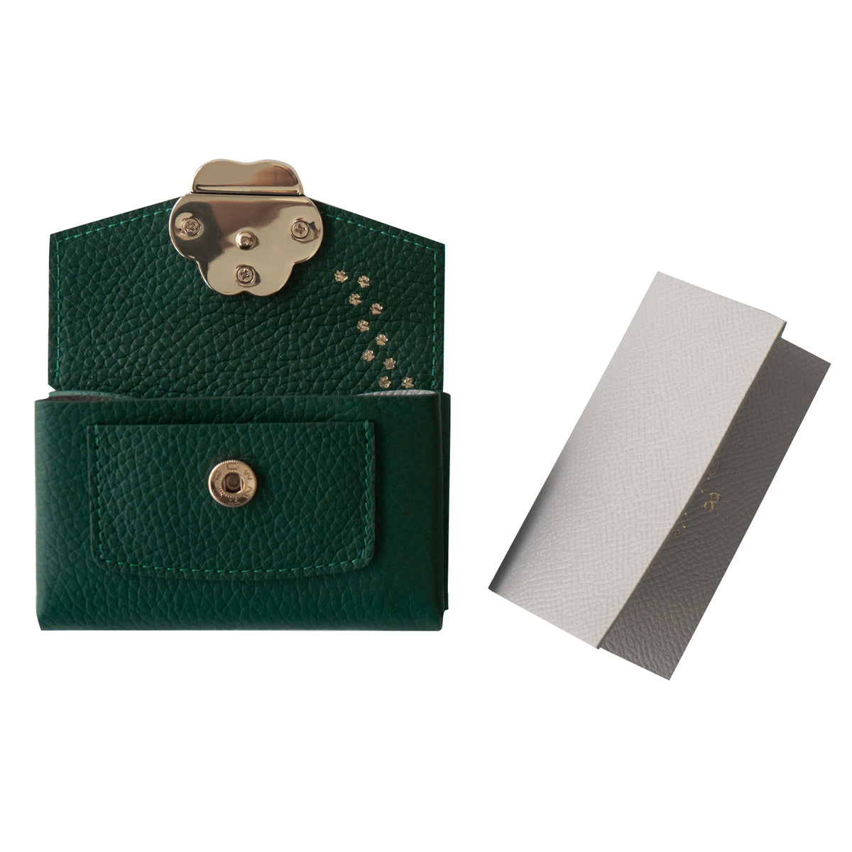 [Made-to-order: 10/23 (Fri) 22:00 – 26 (Mon)] Small Multi-Case: Meowver Mini Cuir Mush / Emerald